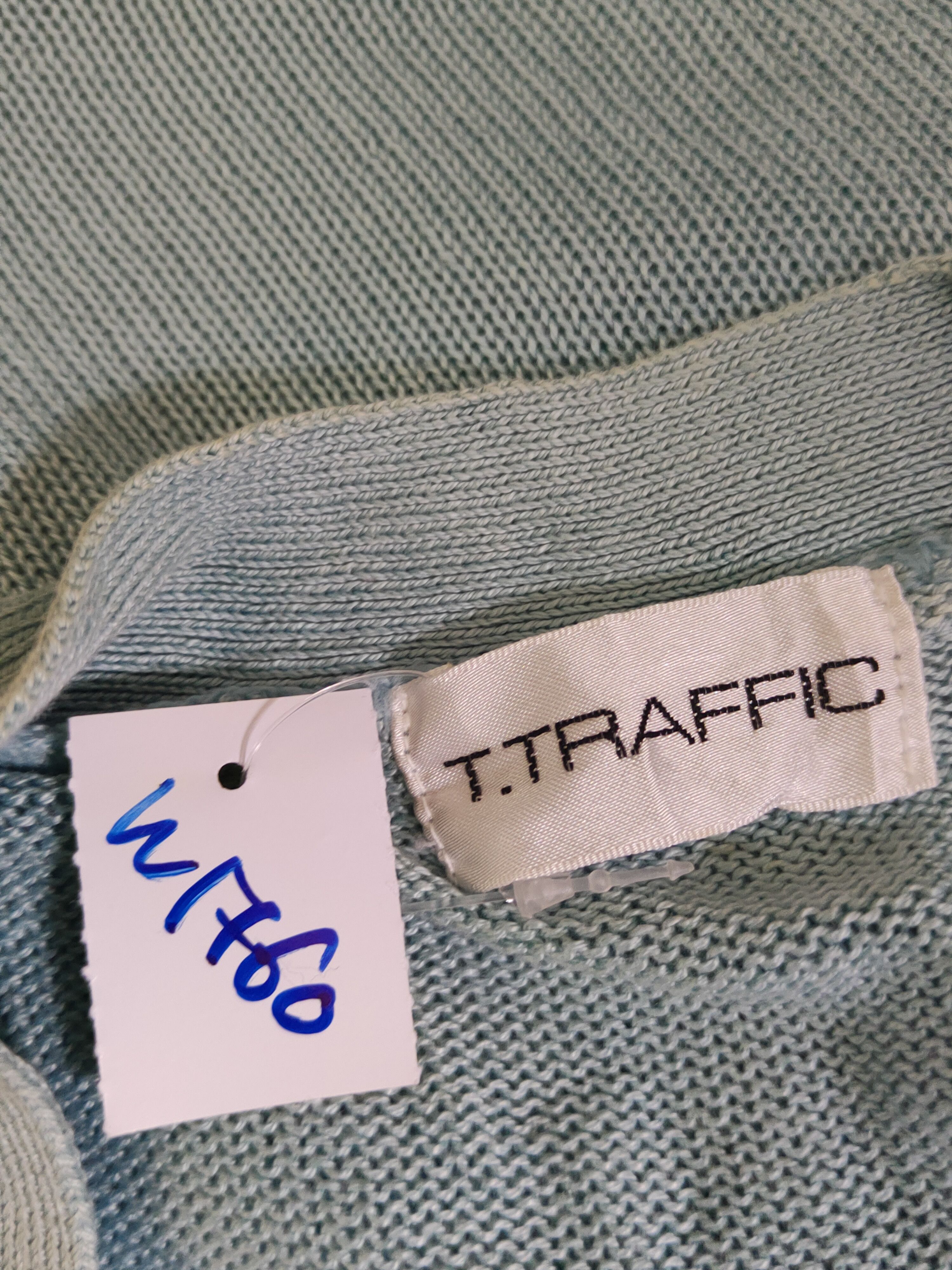 Homespun Knitwear T.Traffic Light Blue Knitwear Cardigan vintage #W1760 Size US M / EU 48-50 / 2 - 13 Thumbnail