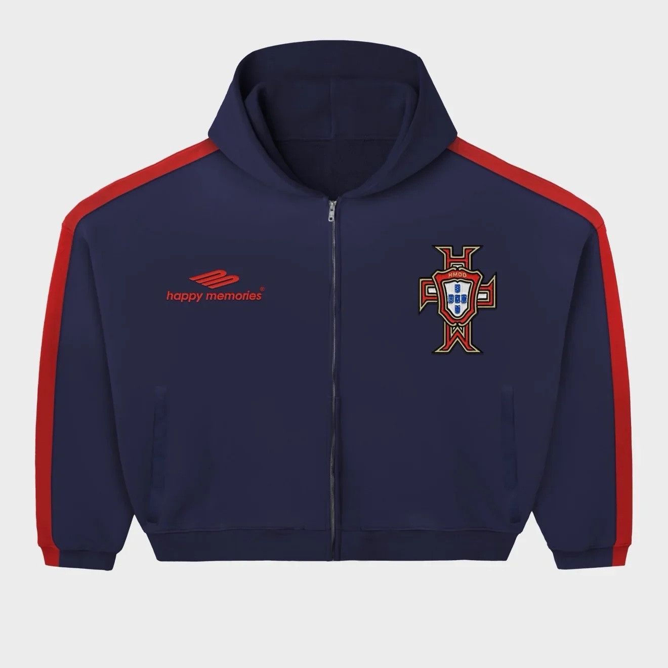 HMDD HMDD 'Lisbon Racing 10' Navy Zip Up Hoodie Size US M / EU 48-50 / 2 - 1 Preview