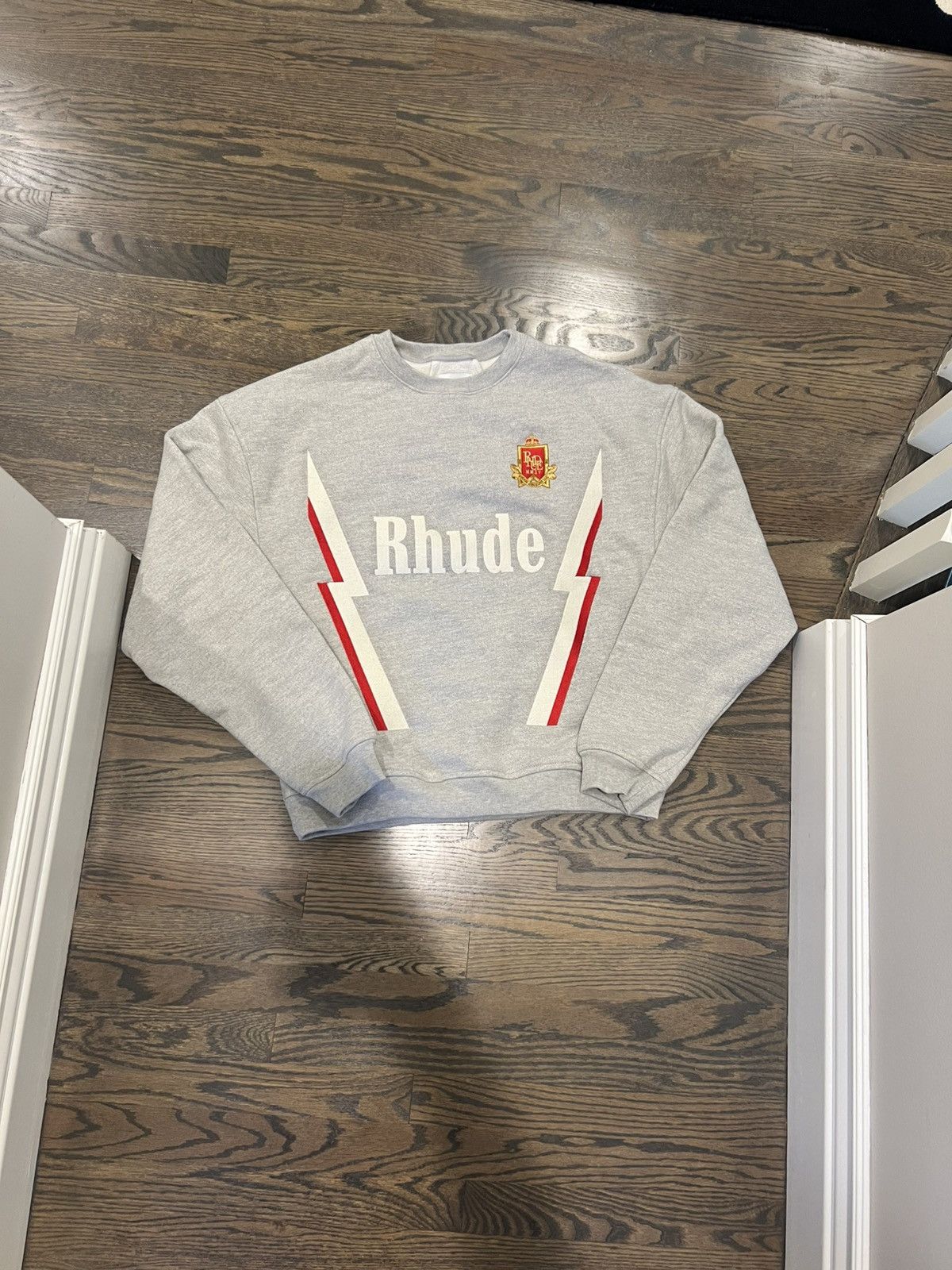 Rhude Rhude grey crewneck Brand new Small Size US S / EU 44-46 / 1 - 1 Thumbnail