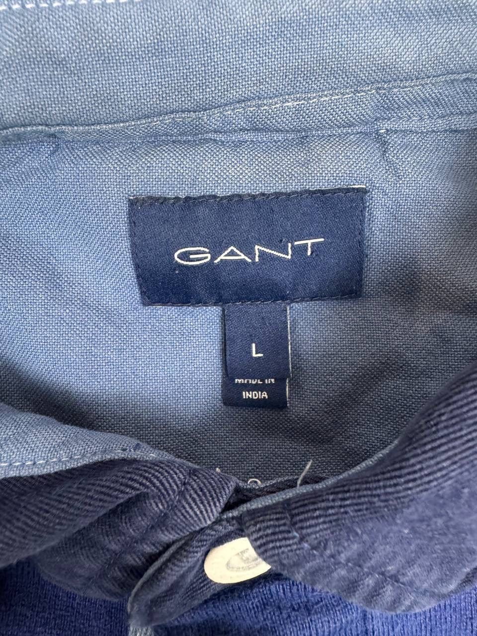 Gant GANT Men's Rugby Shirt Striped Navy Blue Size L Size US L / EU 52-54 / 3 - 4 Thumbnail