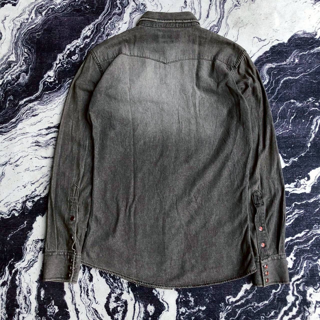 Dolce & Gabbana Dolce & Gabbana Sicilia Grey Denim Shirt Size S / US 4 / IT 40 - 5 Thumbnail
