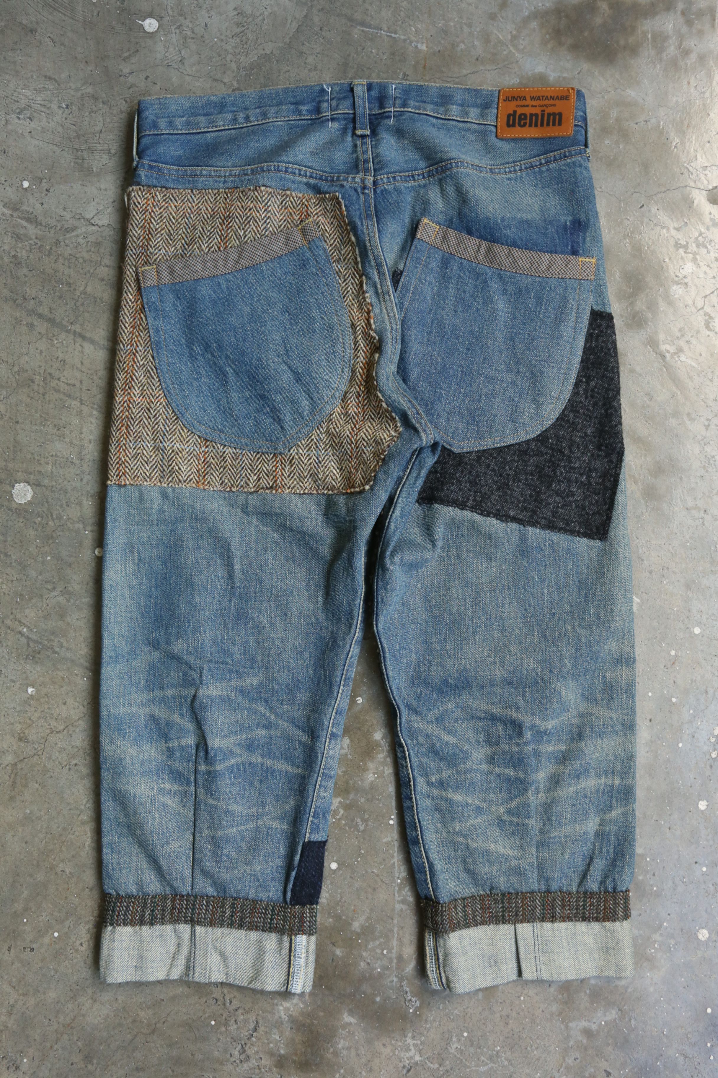 Junya Watanabe Junya Watanabe Denim - F/W 20 - Patchwork Cropped Denim Jean Size US 30 / EU 46 - 3 Thumbnail
