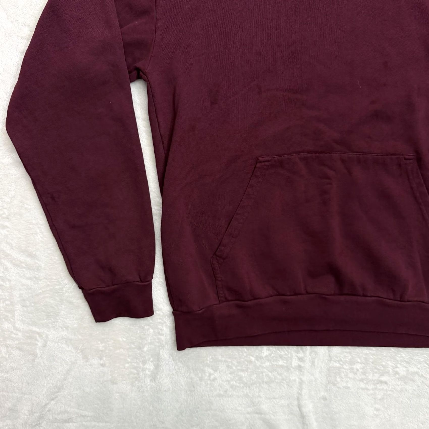 Talentless Talentless Hoodie Mens Large Burgundy Fleece Pullover Logo Pocket Crew Neck Winter Size US L / EU 52-54 / 3 - 6 Thumbnail