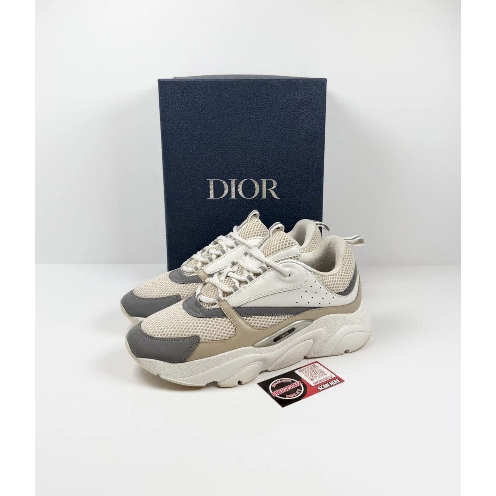 Dior Size 46EU/13US- Dior B22 Cream Beige White Trainers Size US 13 / EU 46 - 1 Thumbnail