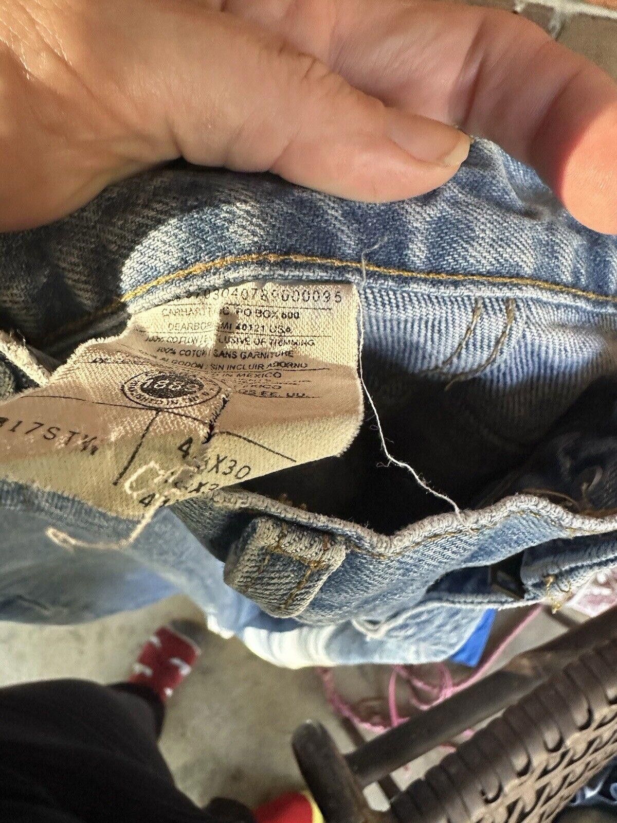 Carhartt Men's Jeans Size 44 x 30 Vintage Carhartt 40W 30L Size US 44 / EU 60 - 10 Thumbnail