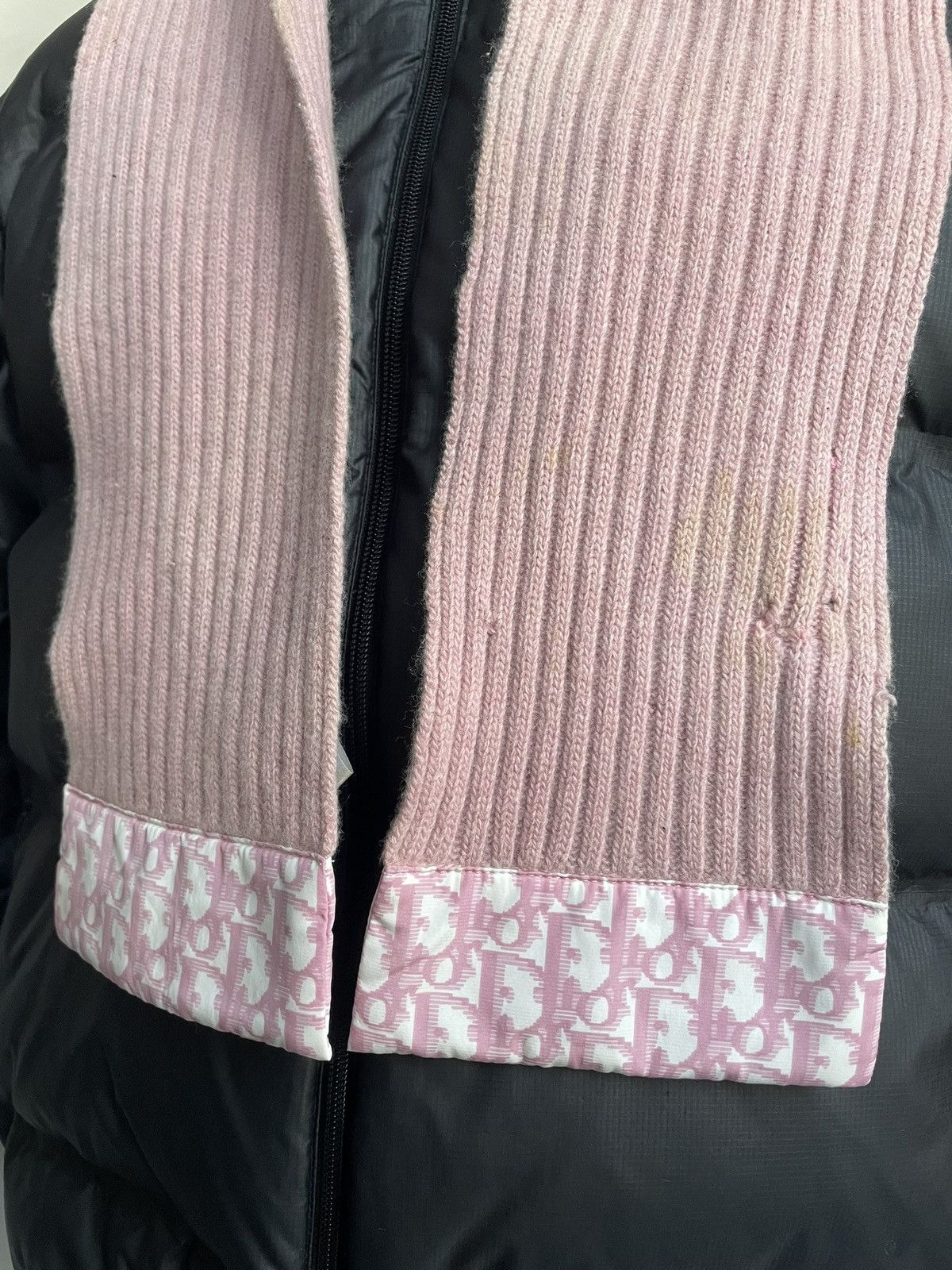 Dior Pink Dior Scarf Bigo Logo Monogram Cashmere 138cm Size ONE SIZE - 6 Thumbnail