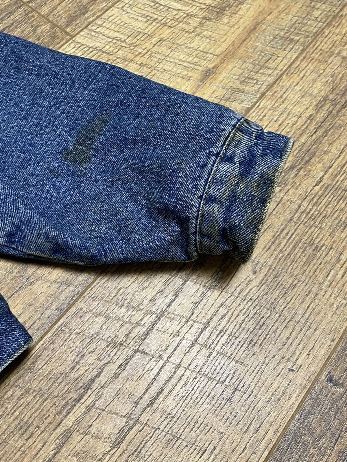 Japanese Brand Rare 90s Superstar Jeans Co Denim Jacket Cord Collar Retro Size US M / EU 48-50 / 2 - 3 Thumbnail