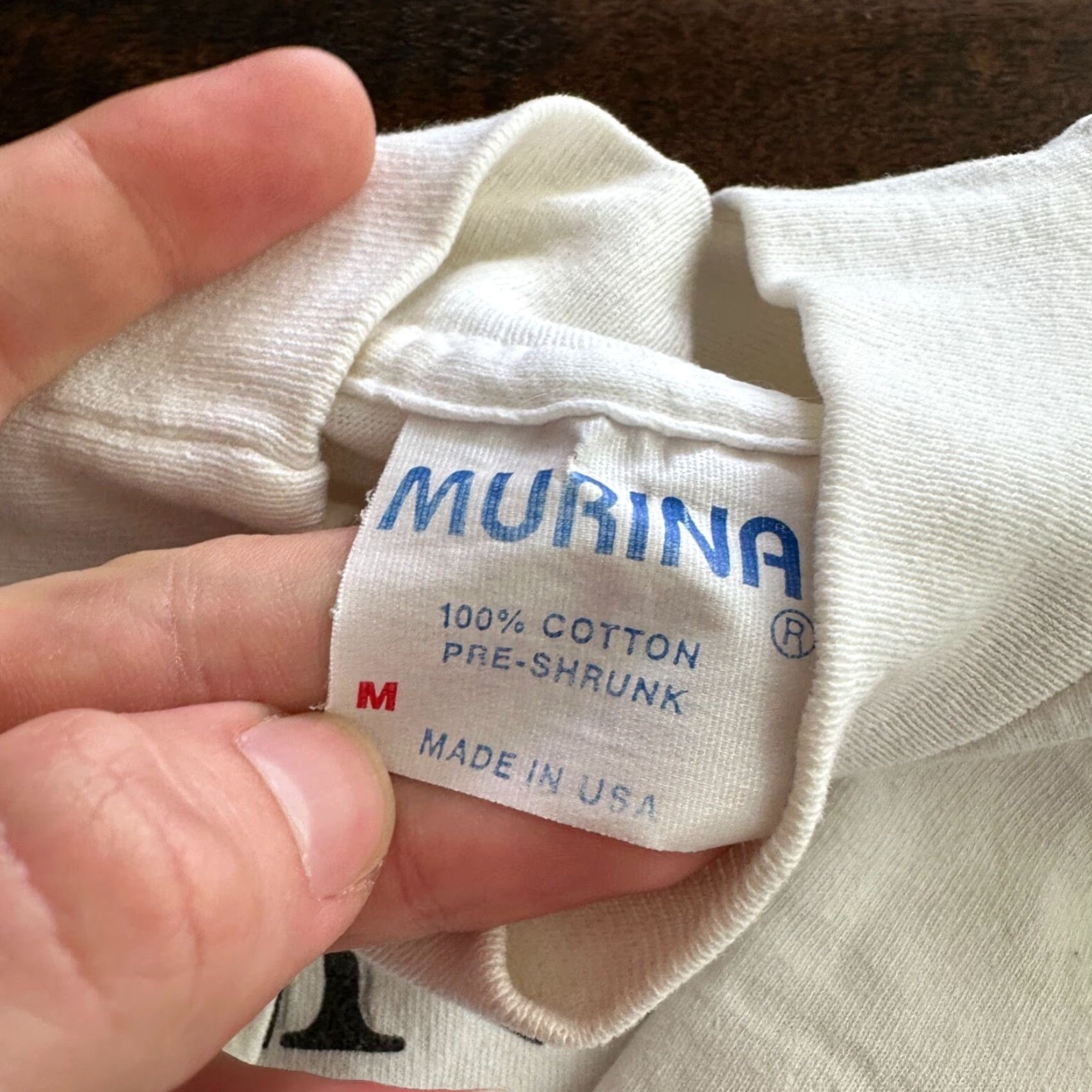 Vintage VINTAGE Hersheys T Shirt Murina White Short Sleeve Crew Neck Men M Candy Snack Kiss Cute Funny 90s 80s 70s Vintage Theme Mens Size US M / EU 48-50 / 2 - 6 Thumbnail