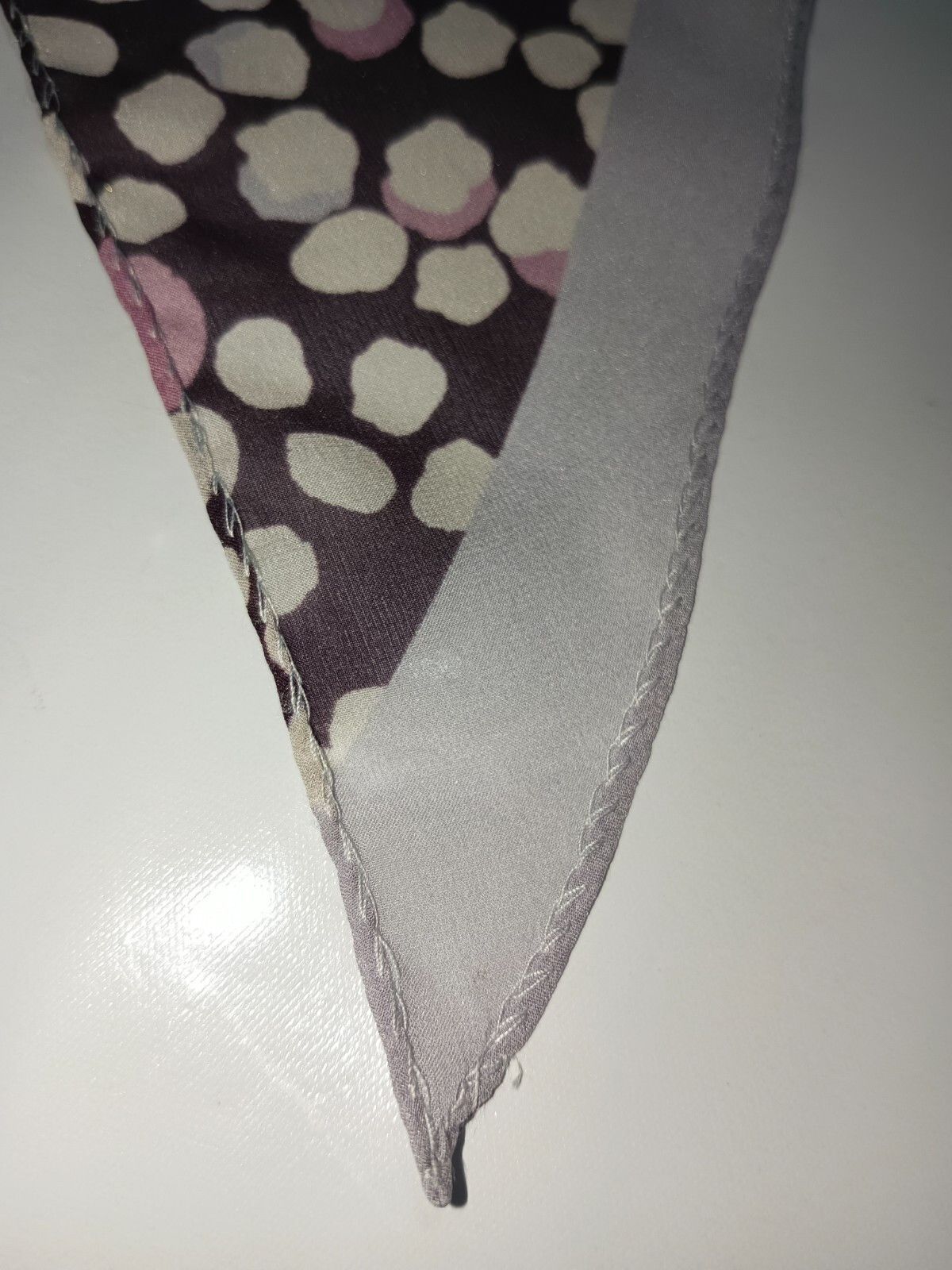 Burberry BURBERRY BURBERRYS BB Purple Silk Skinny Twilly Long Scarf Size ONE SIZE - 4 Thumbnail