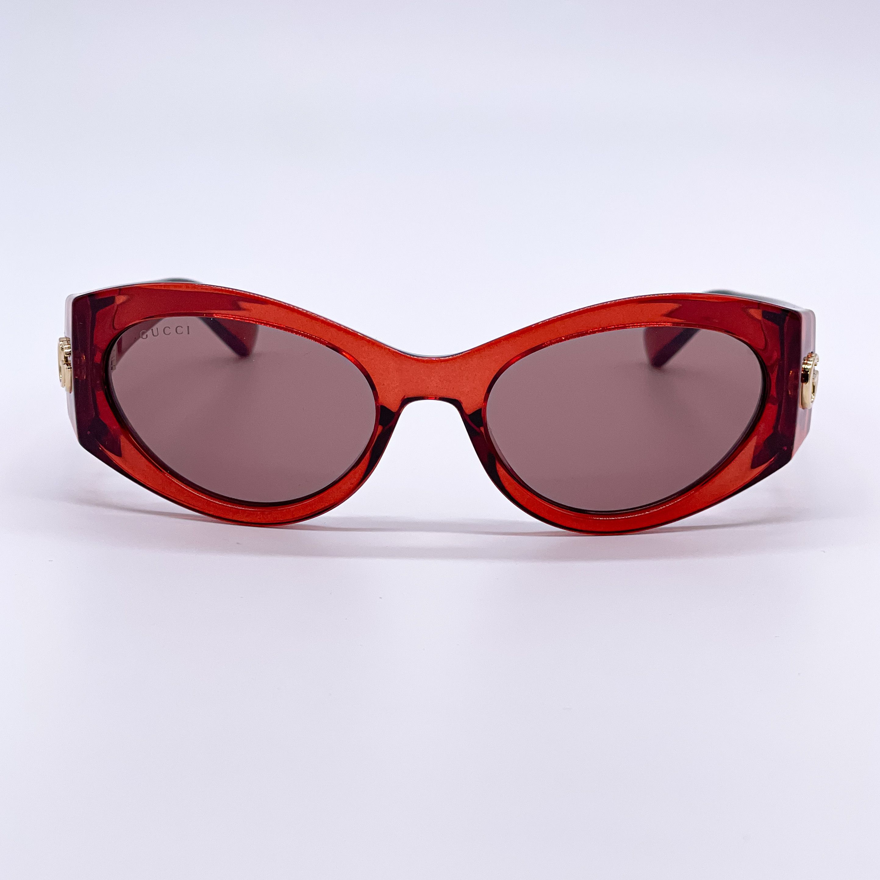 Gucci NEW GUCCI GG1401S 003 RED WOMEN OVAL SUNGLASSES GUCCI Size ONE SIZE - 4 Thumbnail