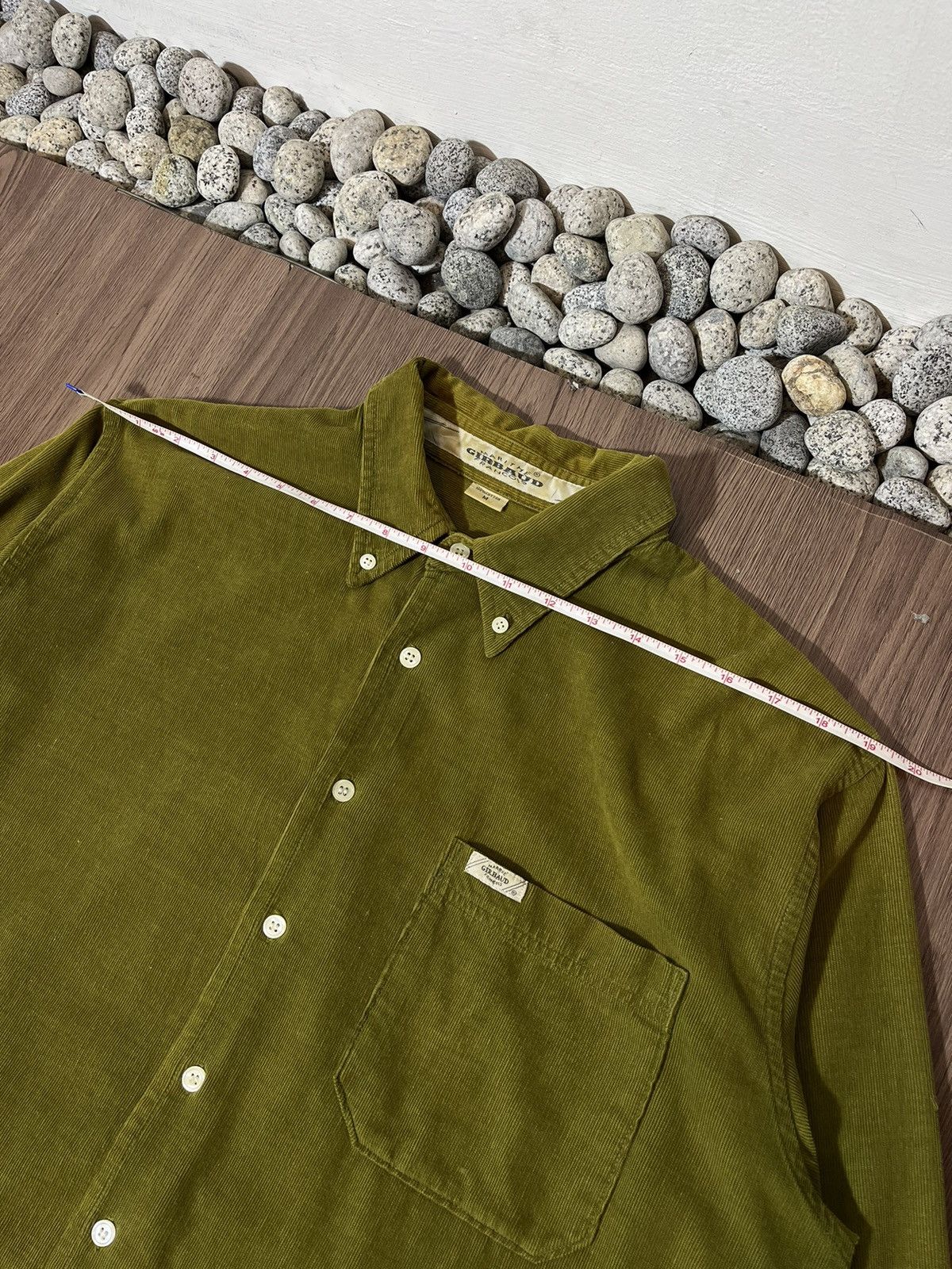 Marithe + Francois Girbaud Marithe Francois Girbaud Vintage Olive Corduroy Shirt Size US M / EU 48-50 / 2 - 9 Thumbnail