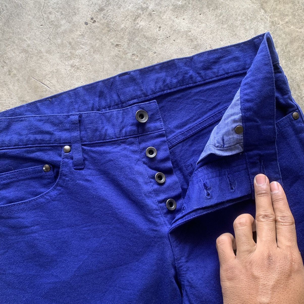 Shellac Shellac japanese vkei blue flared jeans Size US 31 - 6 Thumbnail