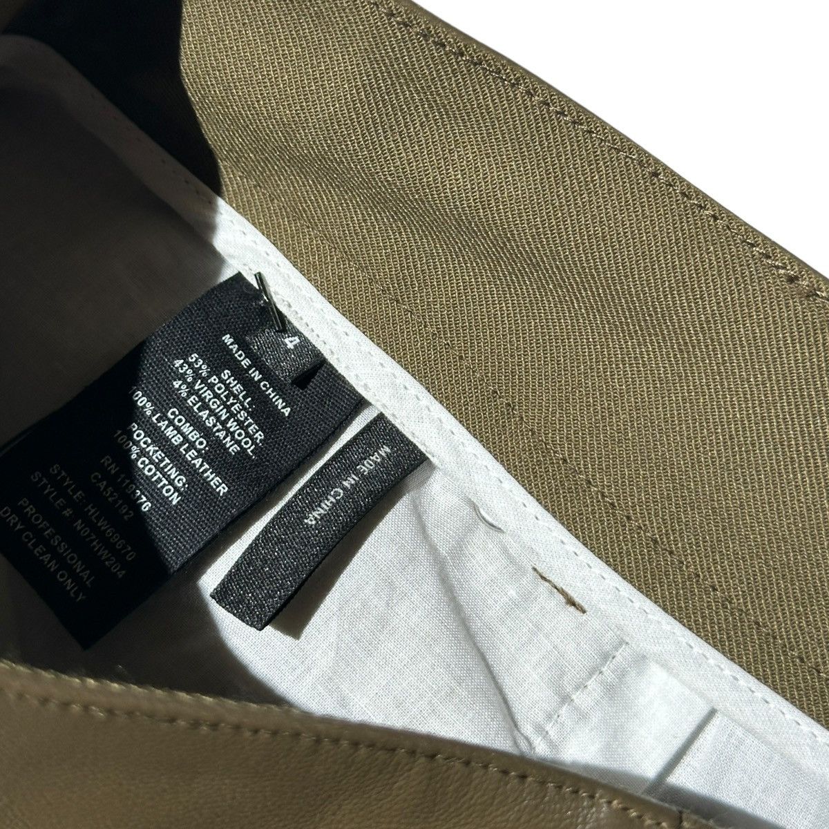 Helmut Lang Leather hybrid Gaiter trouser Size US 30 / EU 46 - 3 Thumbnail