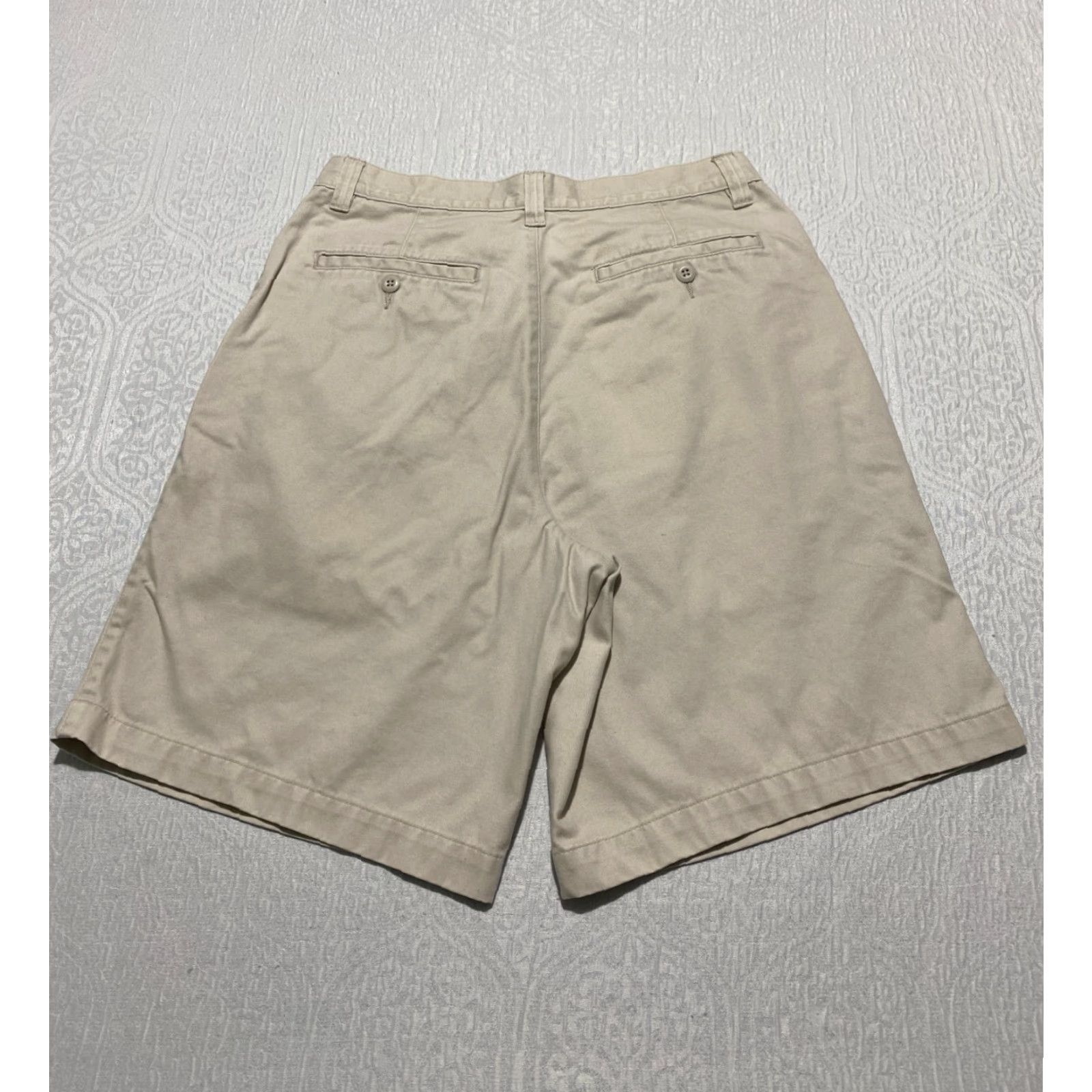 Cherokee VINTAGE Cherokee Khakis Pleated Chino Shorts Mens Size 32 Beige Casual Size US 32 / EU 48 - 3 Thumbnail