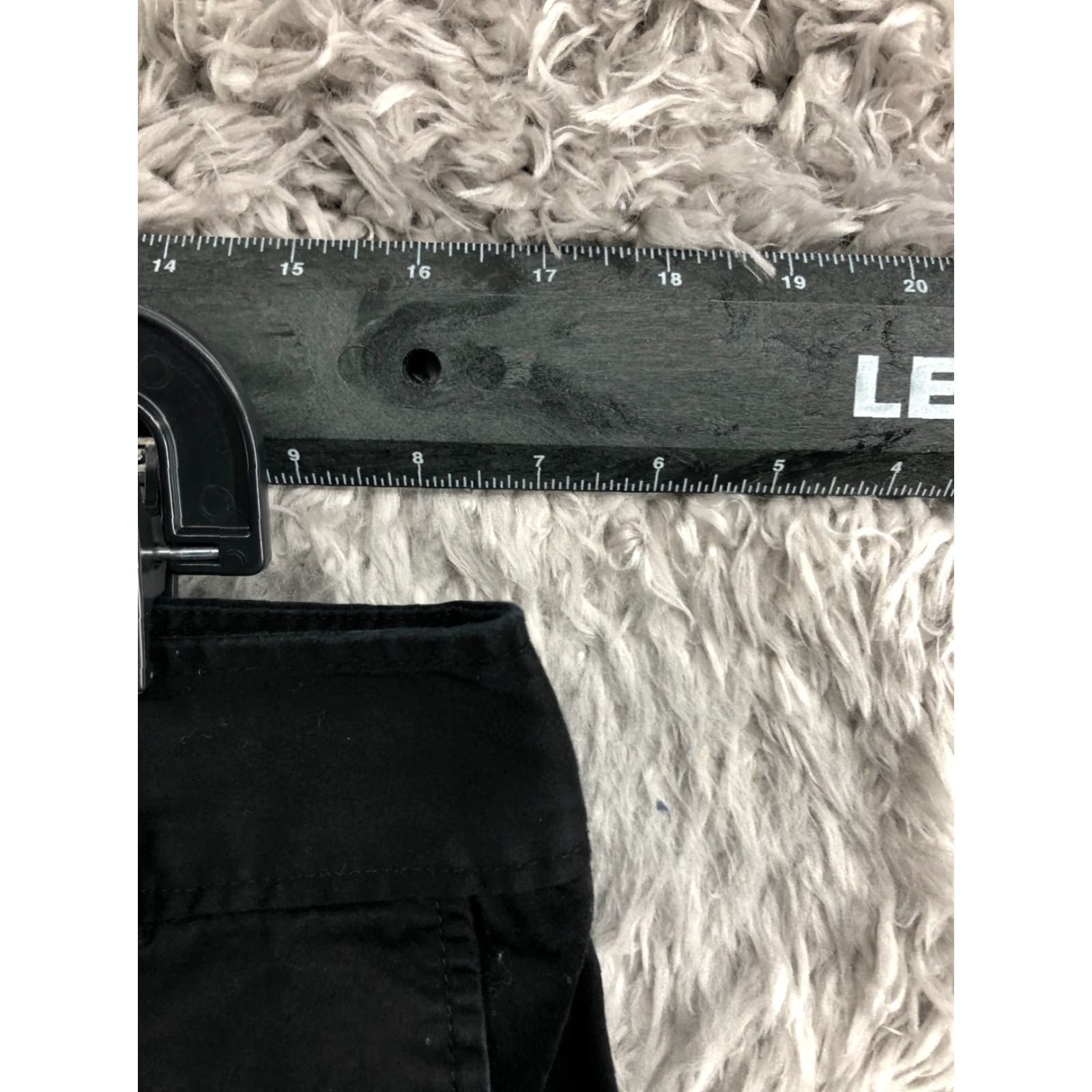 George George Capri Pants Womens Size 12 Black Mid Rise Hook Eye Pockets Stretch Flat Front Casual Formal Knit Polyester Regular 20in Inseam Size 34" / US 12 / IT 48 - 2 Thumbnail