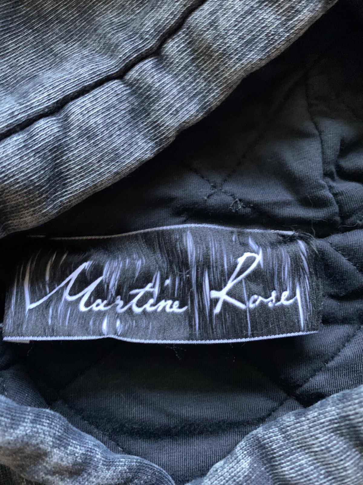 Martine Rose Martine Rose Double Layered Acid Wash Black Hoodie Size US S / EU 44-46 / 1 - 3 Thumbnail