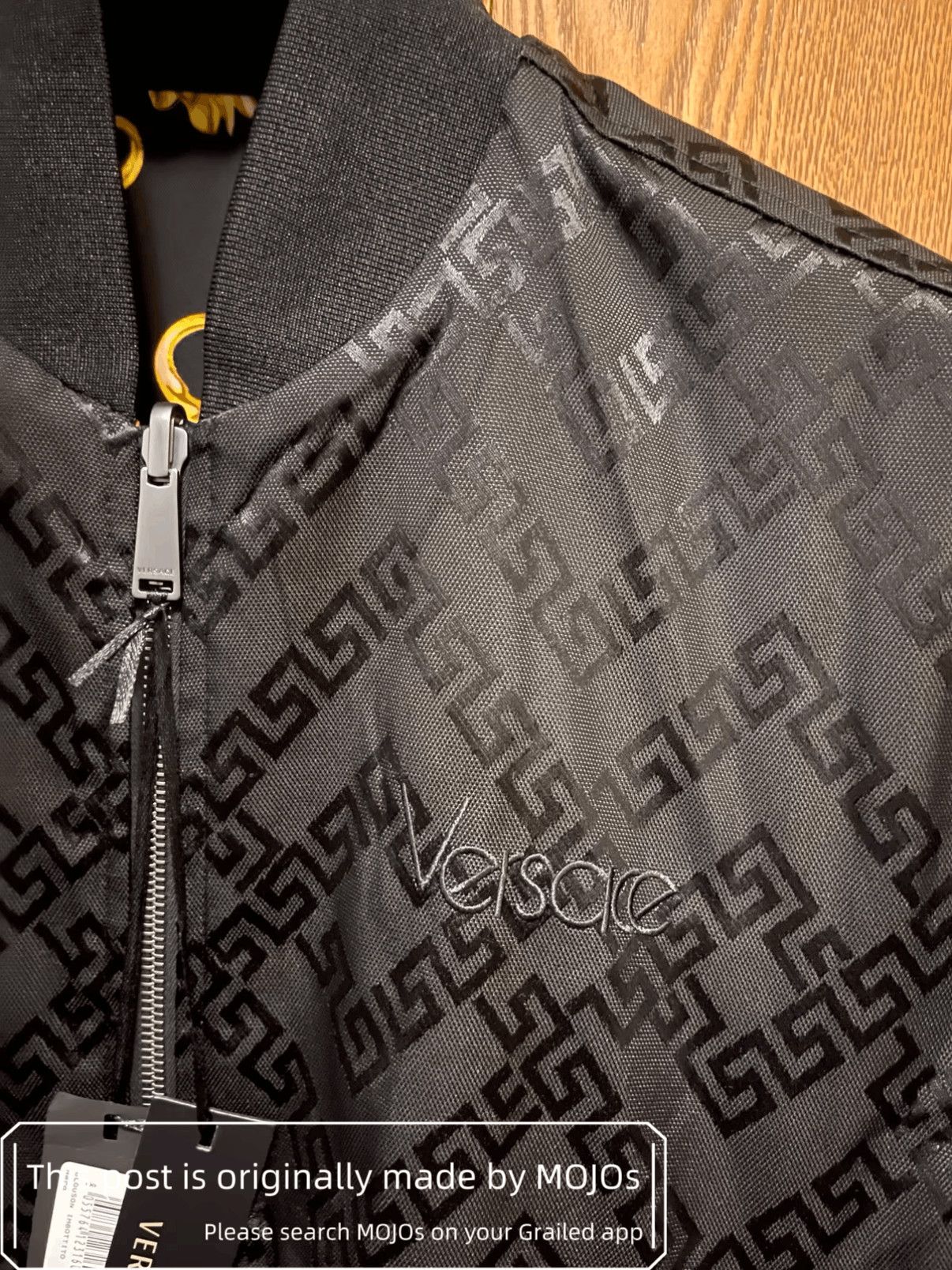 Versace Sz 52 Versace Reversible Pattern Bomber mojos281227 Size US L / EU 52-54 / 3 - 4 Thumbnail