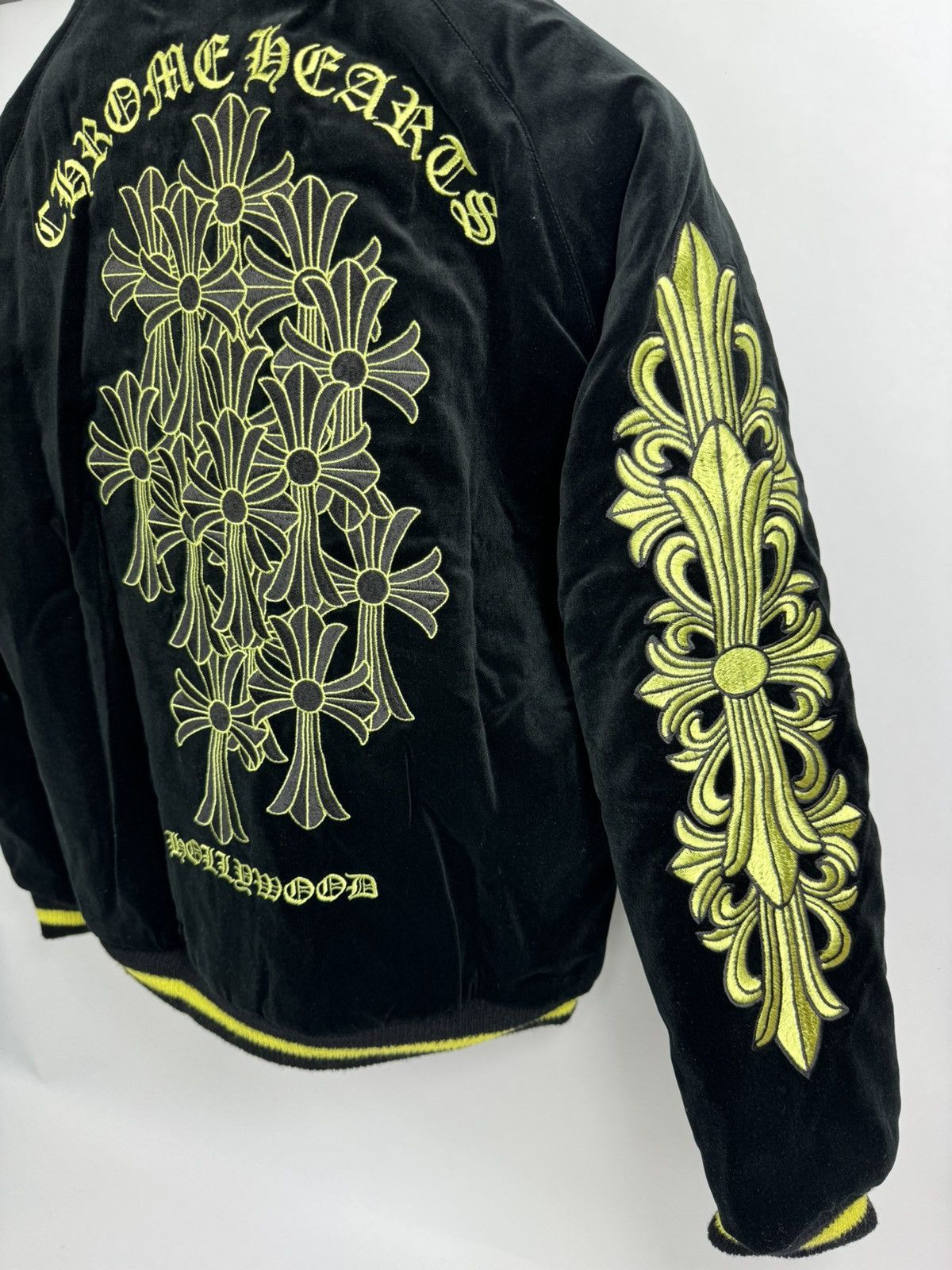 Chrome Hearts REVERSIBLE VELVET/YELLOW JACKET (RARE) Size US S / EU 44-46 / 1 - 5 Thumbnail