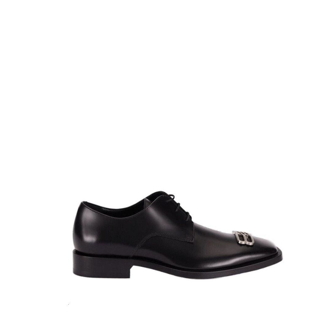 Balenciaga o1w1db10325 BB Icon Rim Derbie Shoes in Black Size US 11 / EU 44 - 1 Thumbnail
