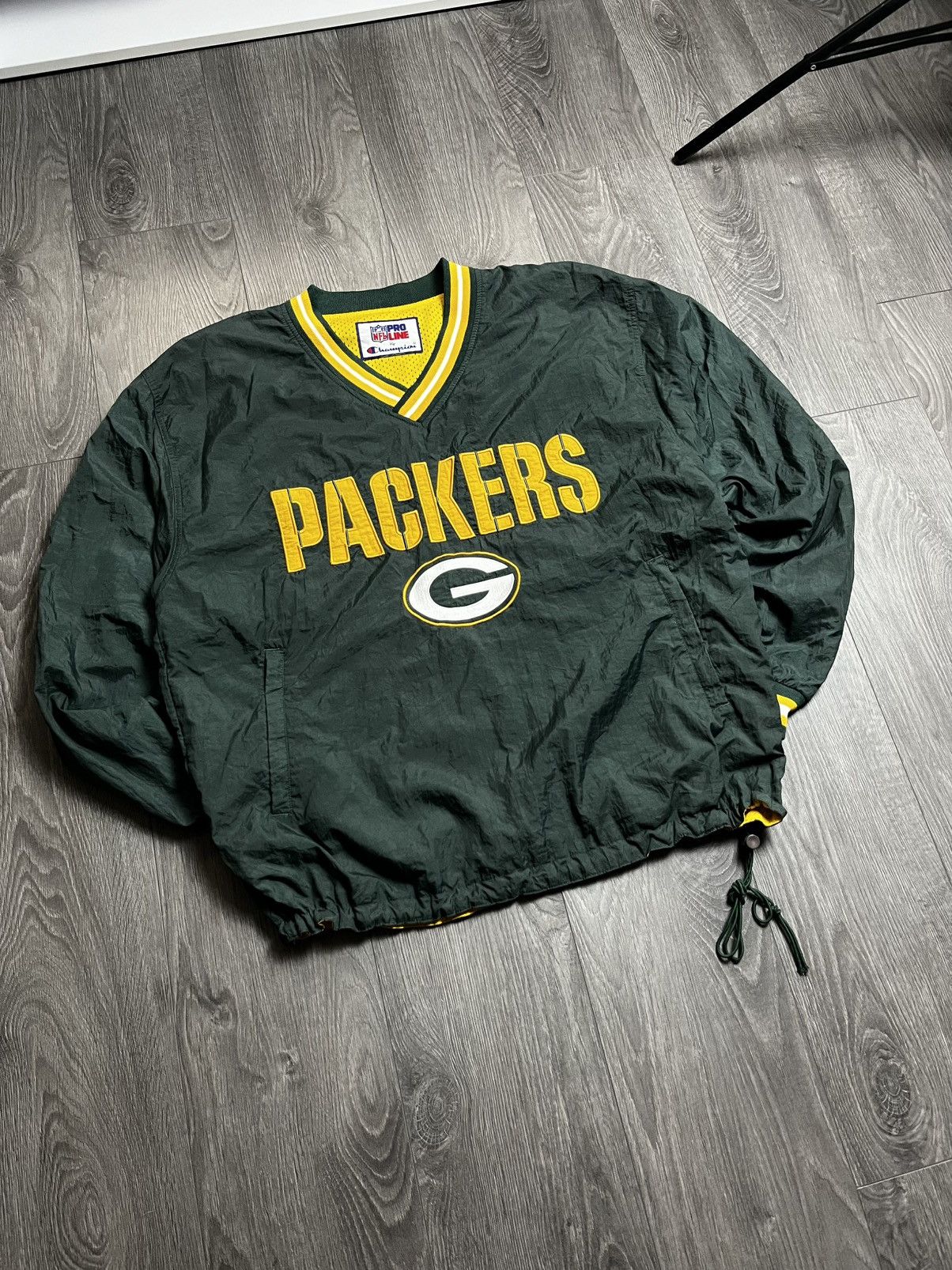 Champion Vintage 90s Champion Green Bay Packers Reversibl Windbreaker Size US L / EU 52-54 / 3 - 1 Thumbnail