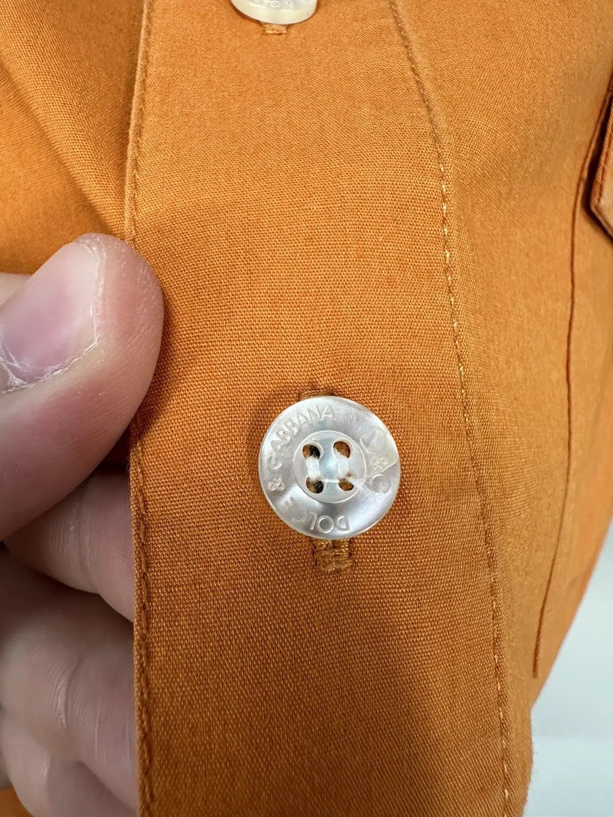 Dolce & Gabbana × Vintage Vintage Dolce & Gabbana Men's Pocket Logo Short Sleeve Shirt Size US M / EU 48-50 / 2 - 5 Thumbnail
