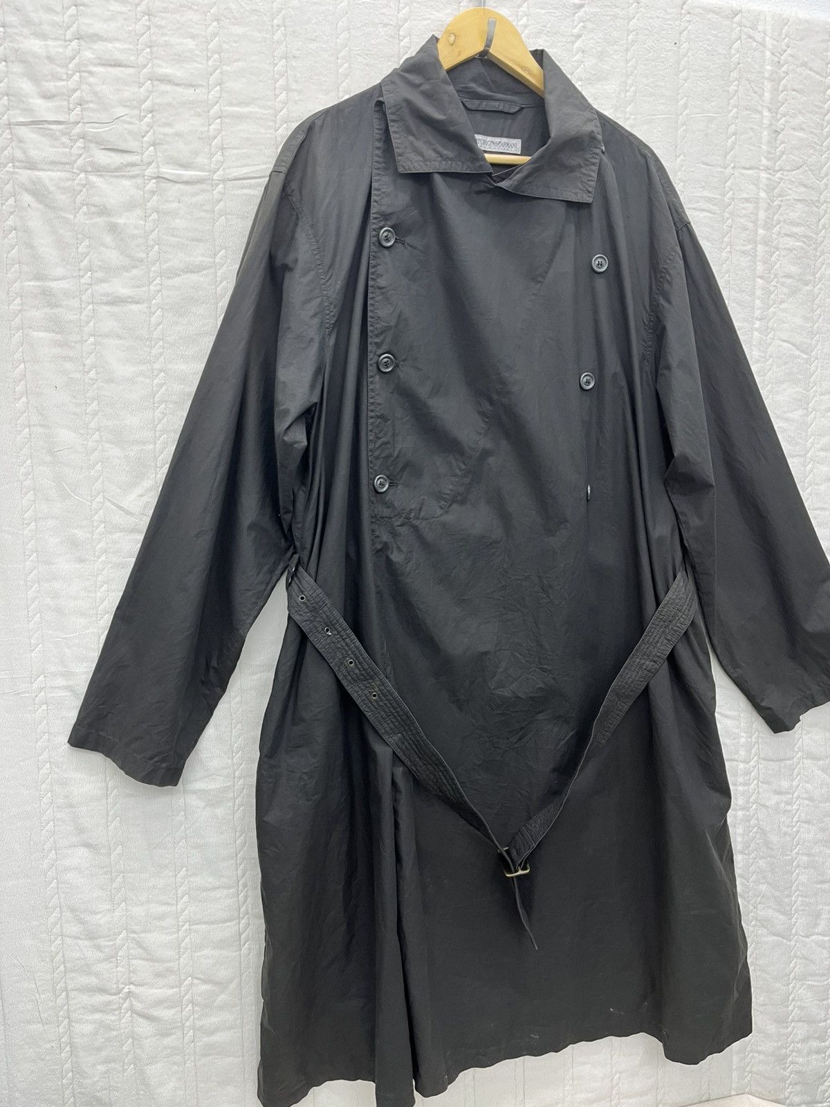 Designer × Emporio Armani × Vintage STEALS🔥EMPORIO ARMANI WINDCOAT WAXED COTTON Size US M / EU 48-50 / 2 - 2 Thumbnail