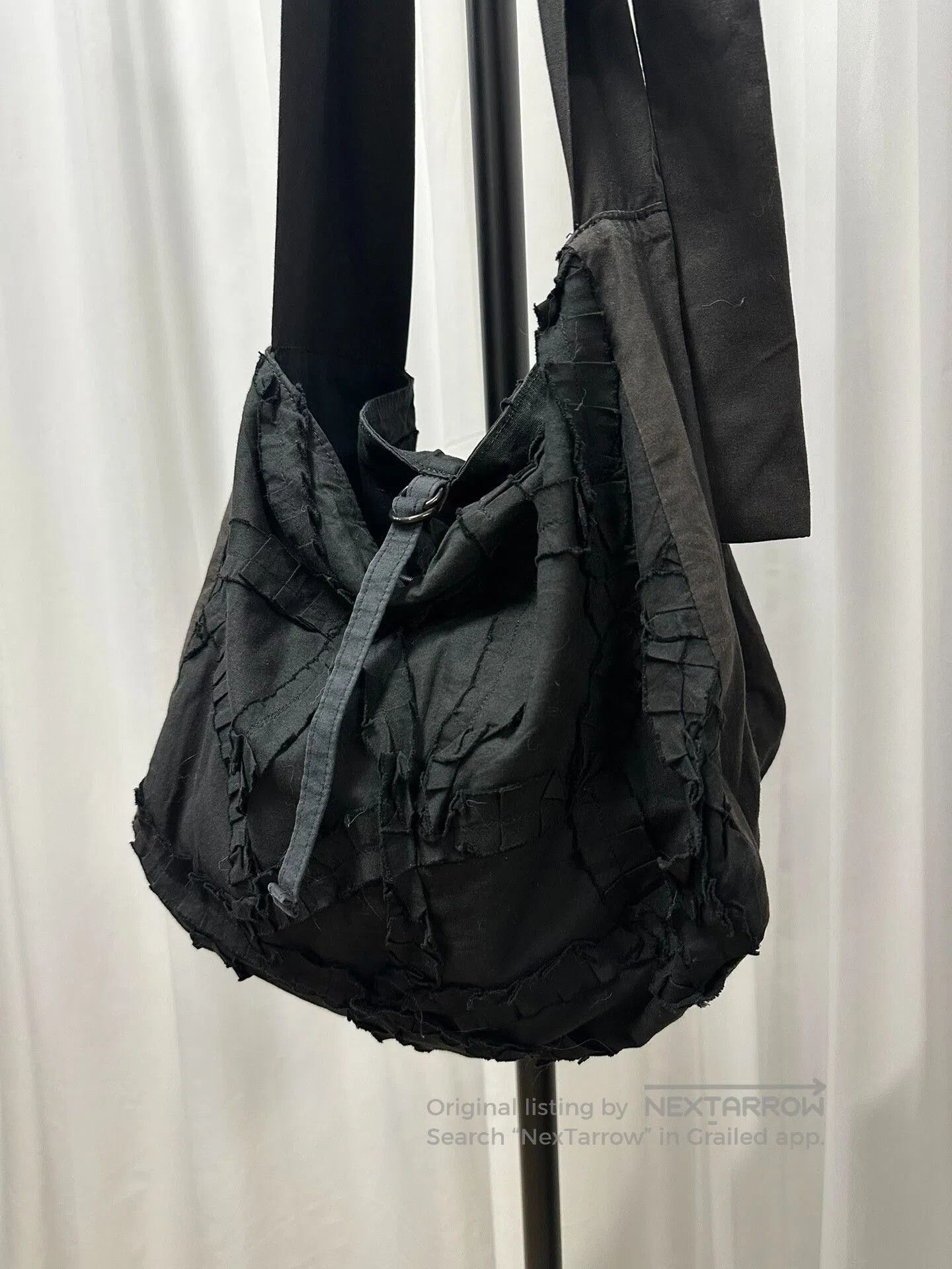 Y's Yohji Yamamoto Black Floral Bag. Size ONE SIZE - 1 Thumbnail