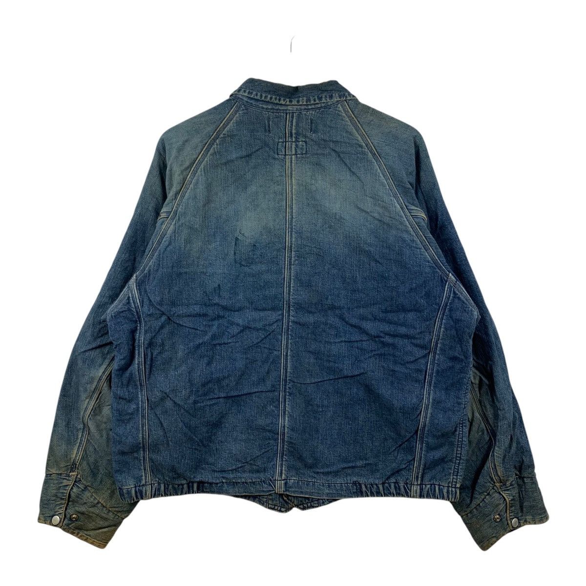 Blue Blue Japan × Japanese Brand BLUE x We Never Change By Seilin Japanese Brand Jeans Jacket Size US L / EU 52-54 / 3 - 2 Thumbnail