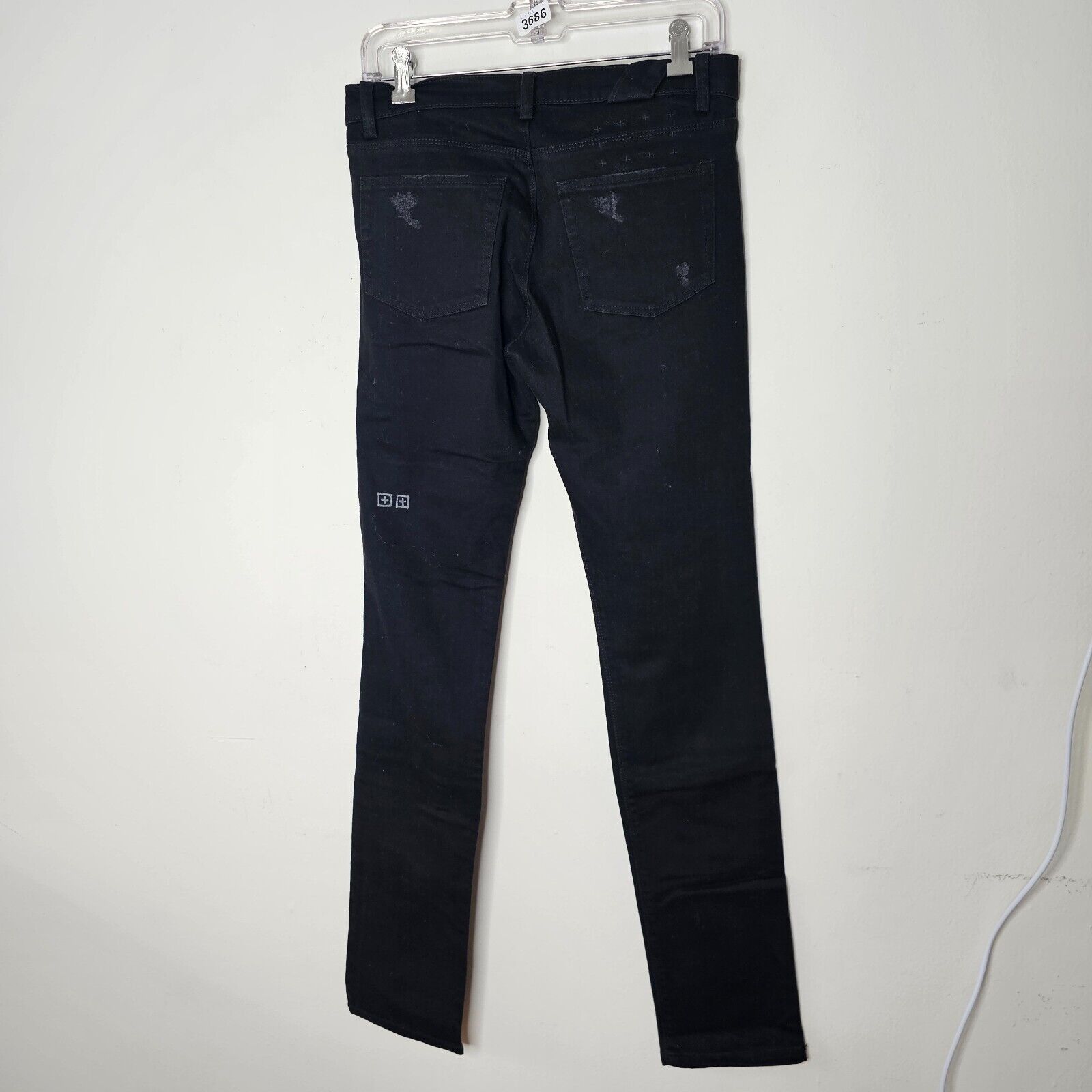 Ksubi Black Chitch Boneyard jean Distressed Slim Fit 29