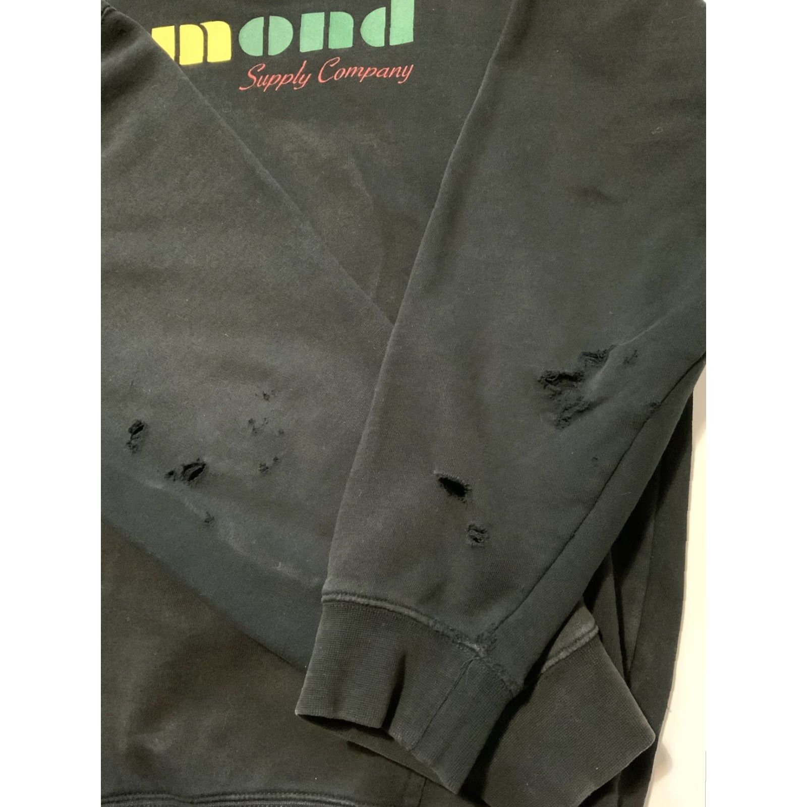 Vintage Diamond Supply Company Hoodie Holding Diamond Jewel Black Fleece Skateboard Sz.L Mens Midi? Size US L / EU 52-54 / 3 - 5 Thumbnail