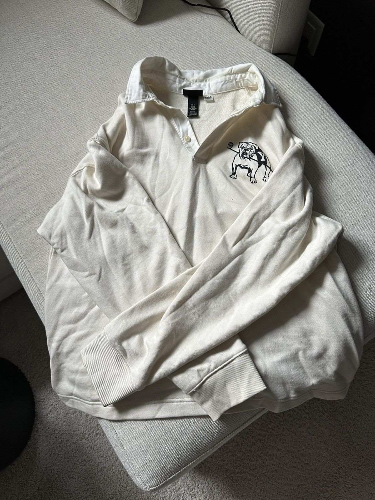 H&M Cream colored H&M Yale University Sweater Size US L / EU 52-54 / 3 - 1 Thumbnail