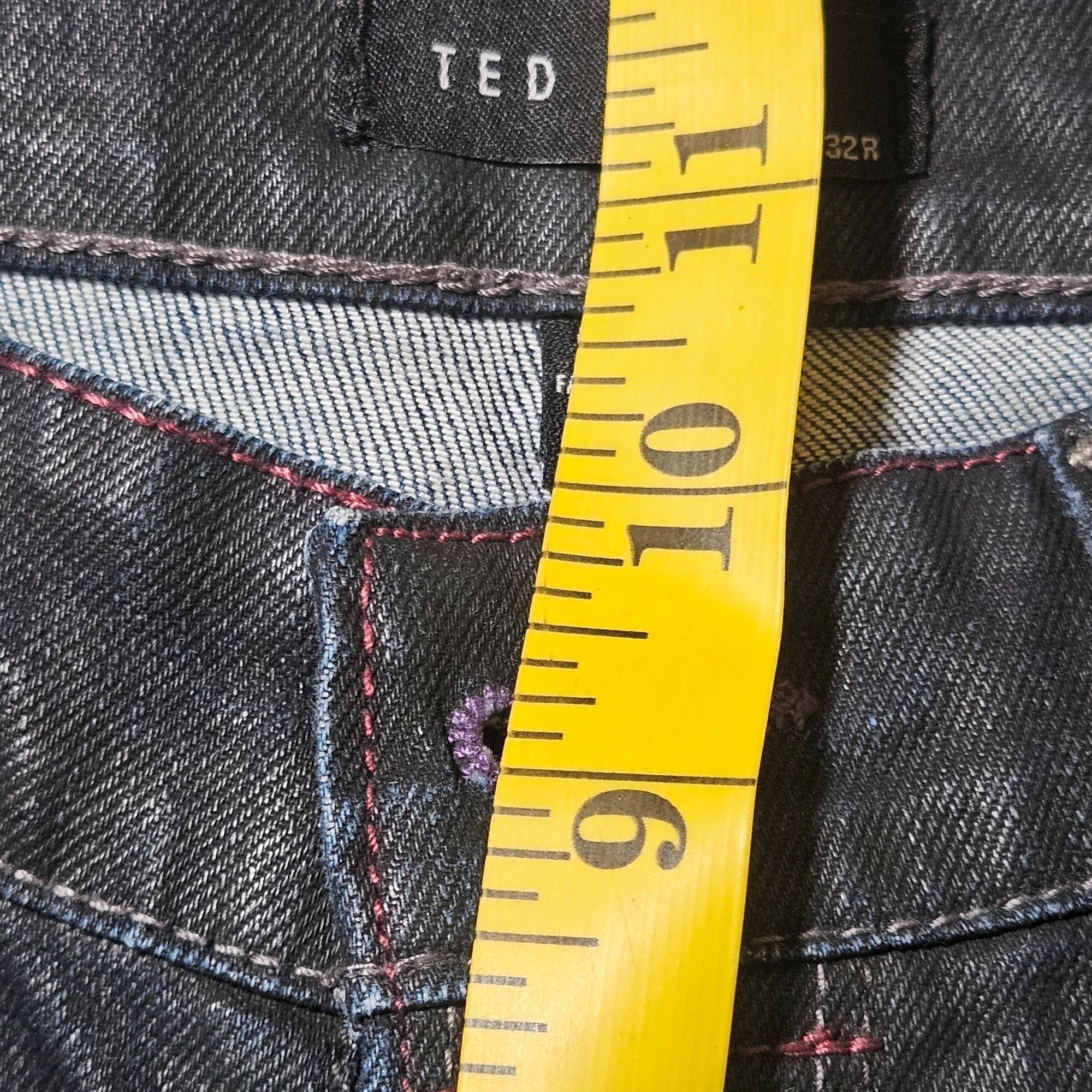 Ted Baker Ted Baker 32R Men Black Denim Jeans Straight Fit Tinned Sard Size US 32 / EU 48 - 17 Thumbnail