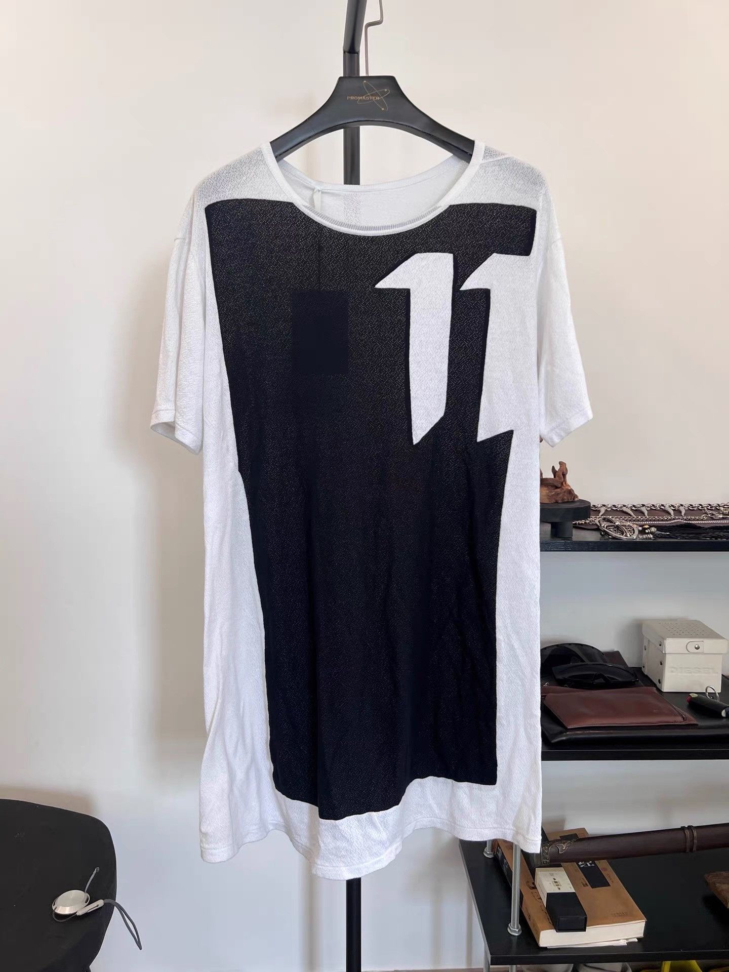 11 By Boris Bidjan Saberi 11by BBS Sheer Insert Basic T-Shirt K35 Size US S / EU 44-46 / 1 - 1 Thumbnail