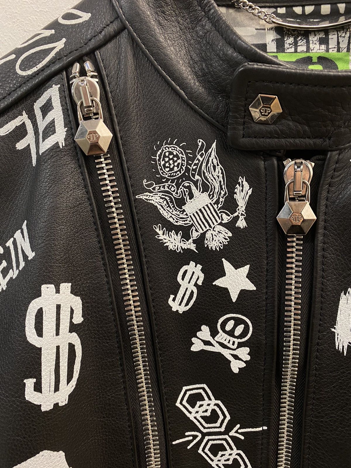 Philipp Plein Very Rare Limited Edition Philipp Plein Leather Jacket Size US M / EU 48-50 / 2 - 2 Thumbnail