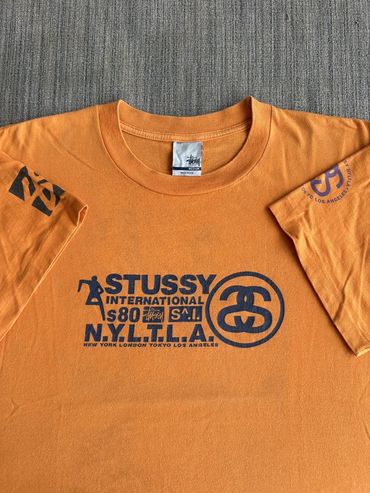 Stussy × Vintage Vintage 90’s Stussy International Single Stitch USA Tshirt Size US M / EU 48-50 / 2 - 1 Thumbnail