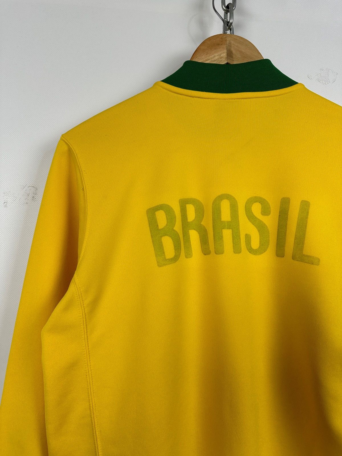 Nike 00s Vintage Nike Team Brazil Zip Up Soccer Track Top Jacket Size US M / EU 48-50 / 2 - 16 Thumbnail