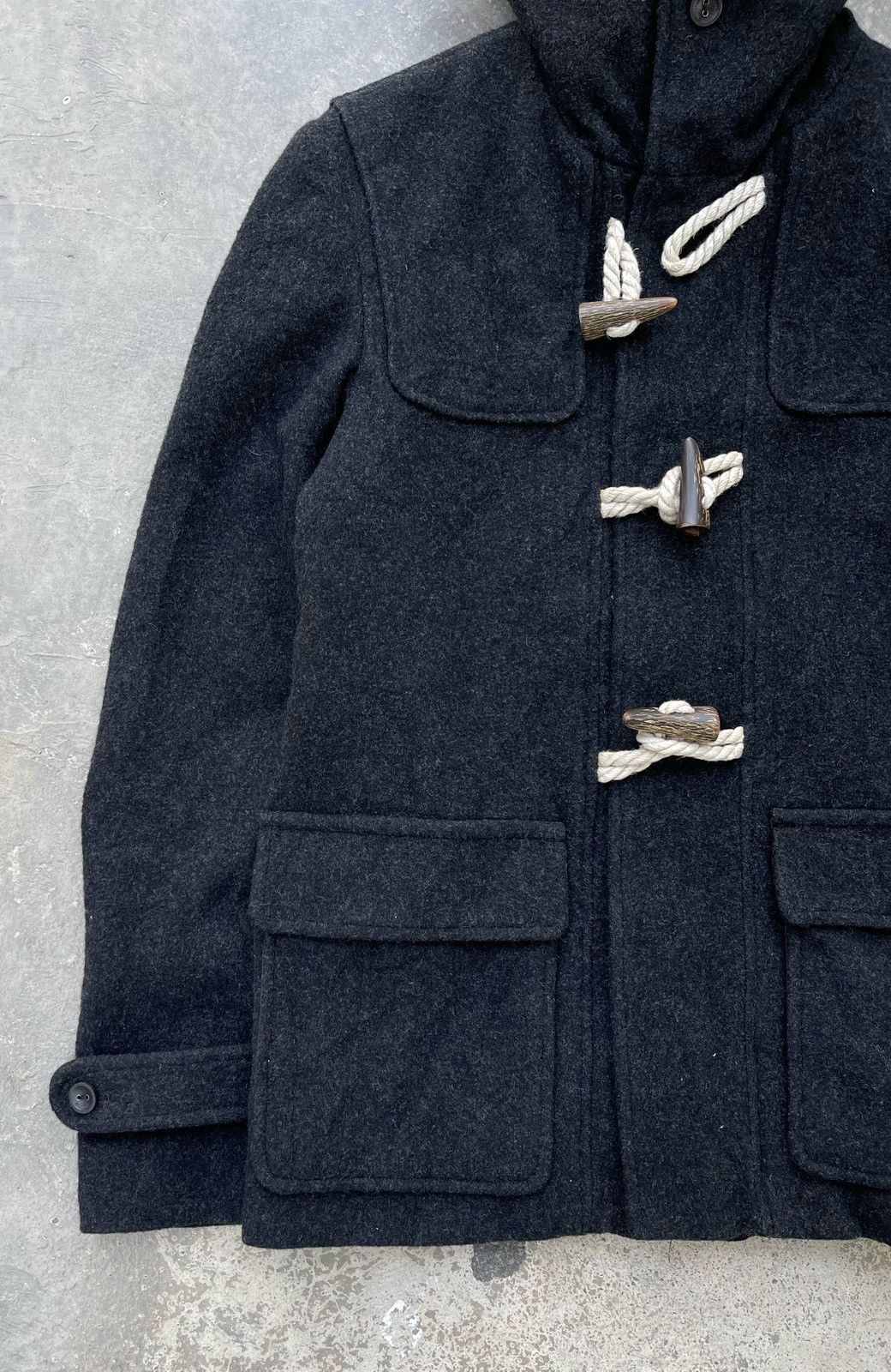FACTOTUM 🔥 FACTOTUM JAPAN WOOL DUFFLE HOODIE JACKET Size US S / EU 44-46 / 1 - 7 Thumbnail