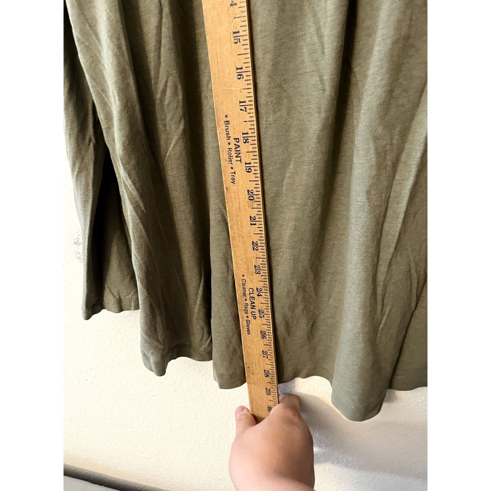 Jones New York Jones New York Henley Top Womens 1X Long Sleeve Button Chest Pockets Green Blouse Size XL / US 12-14 / IT 48-50 - 4 Thumbnail