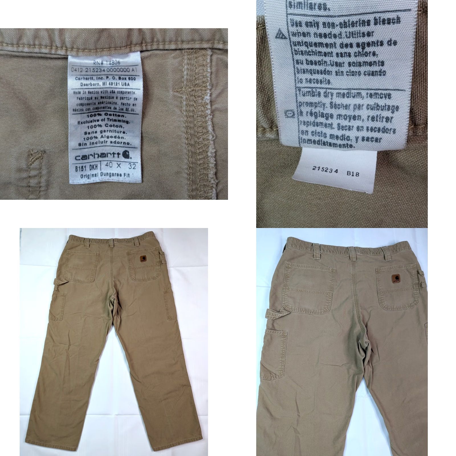 Carhartt Carhartt Jeans Carhartt B11-BLK 40x30.5 5-Pocket Denim Dark Brown Vintage Men Regular Straight Pants Workwear USA Bagged Edge Tag 40x32 Size US 40 / EU 56 - 8 Thumbnail