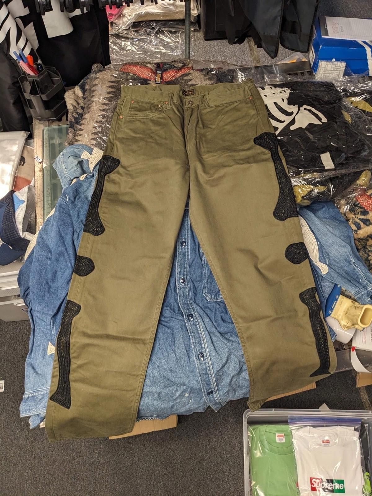 Kapital Kapital Chino Mexican Tuxedo 5P Okagilly Bones Pants 34 Size US 34 / EU 50 - 5 Thumbnail