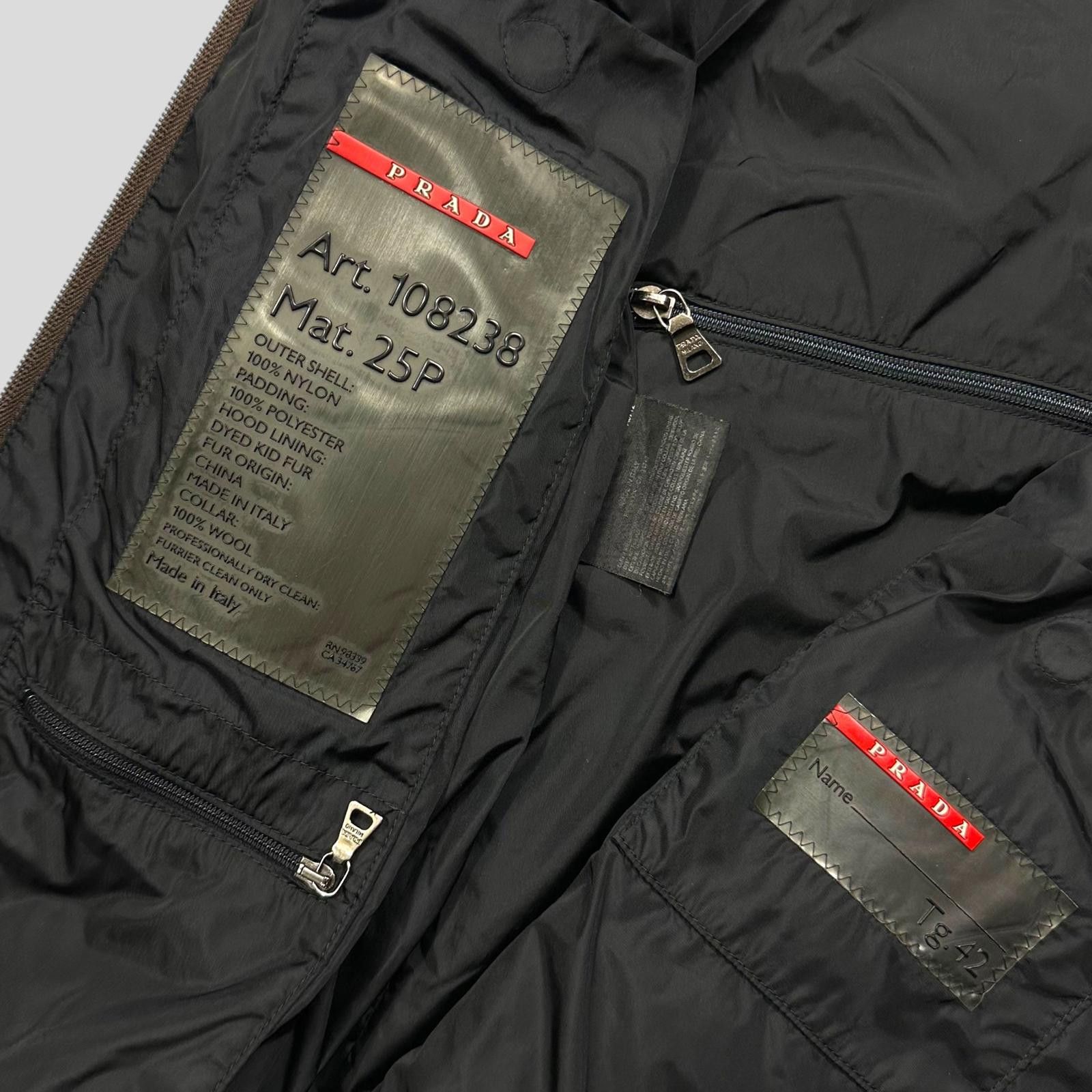 Prada Prada Sport AW00 7 in 1 Nylon Goat Fur Modular Bag Jacket S Size US S / EU 44-46 / 1 - 11 Thumbnail