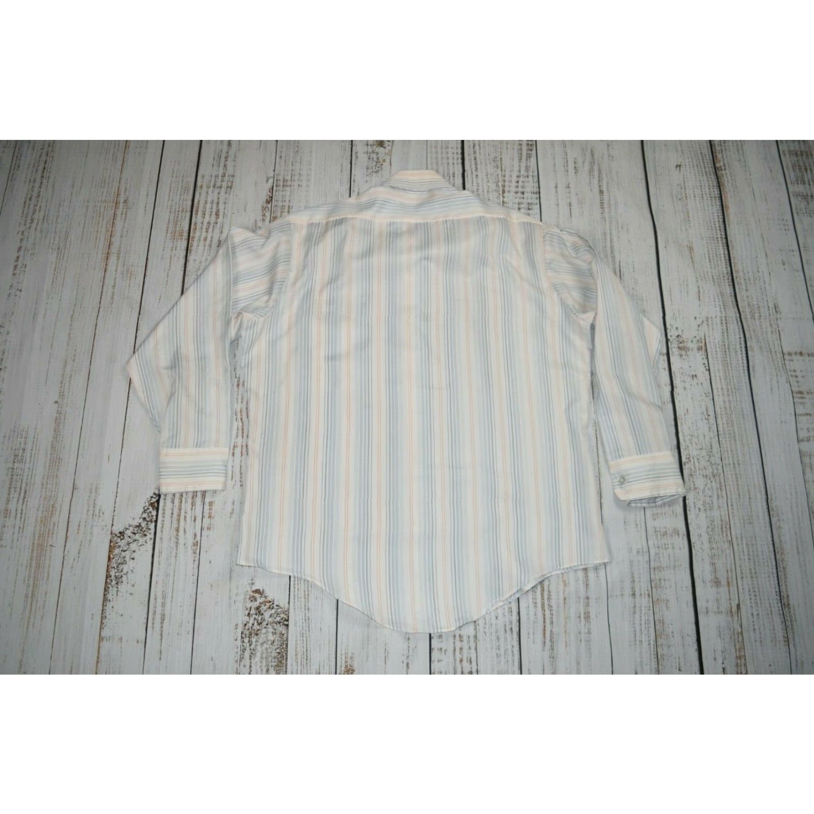Sears VTG 70s SEARS GOLDEN COMFORT LONG SLEEVE BUTTON SHIRT MENS 16 1/2 34 STRIPED Size US L / EU 52-54 / 3 - 6 Thumbnail