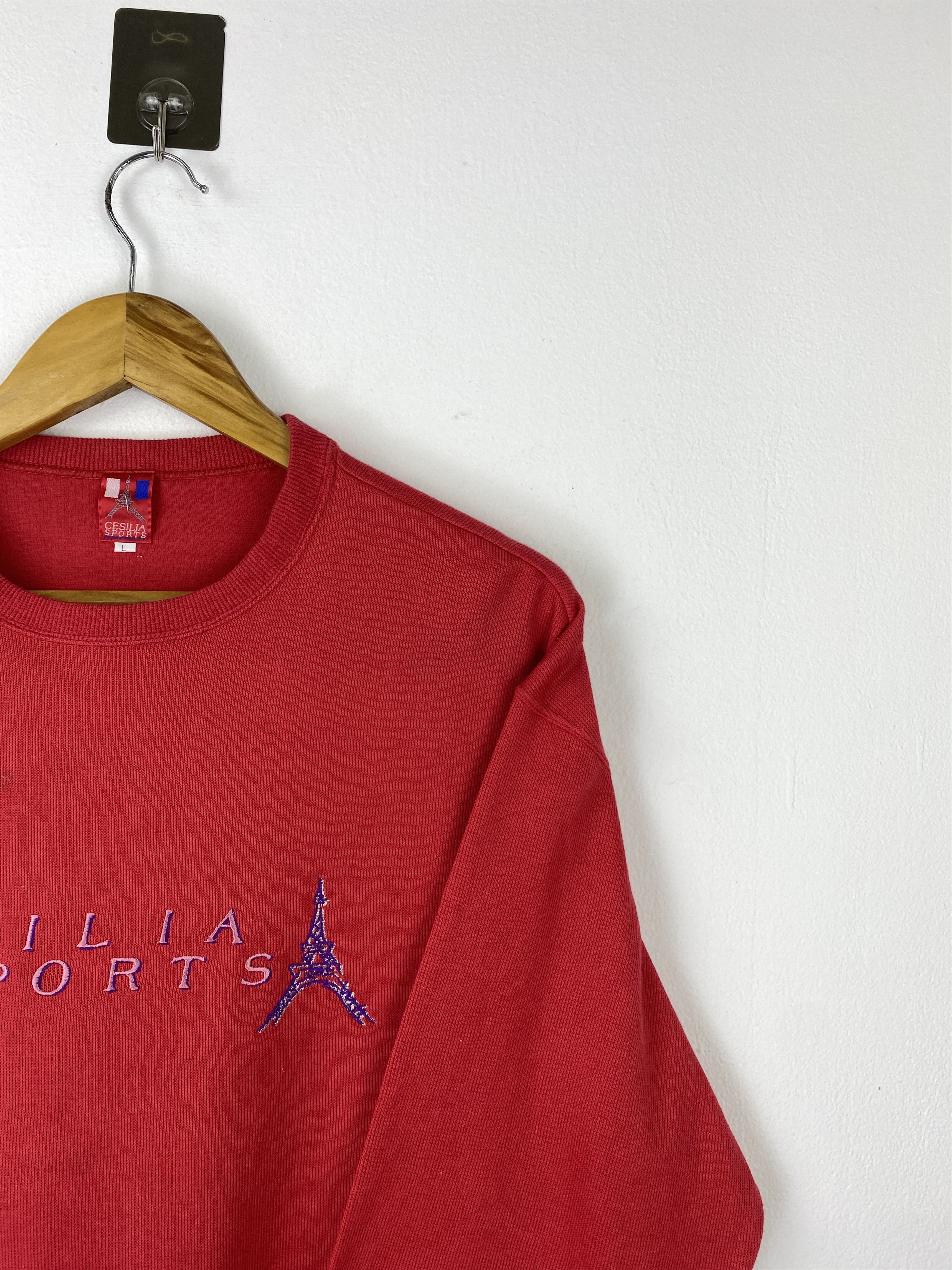 Vintage Vintage 90s Cesilia Sport Plain Crewneck Sweatshirt SH0536 Size US L / EU 52-54 / 3 - 11 Thumbnail