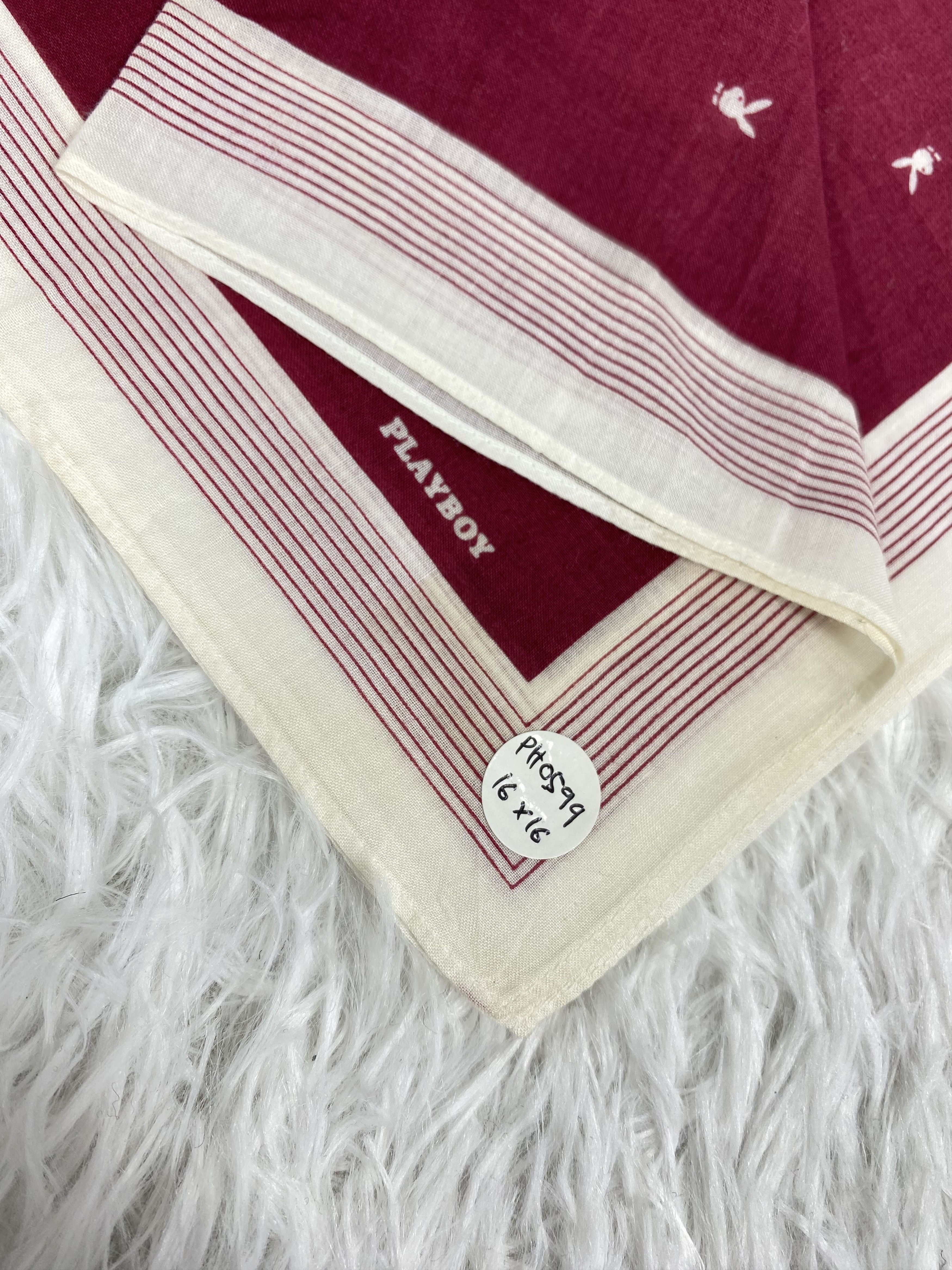 Playboy Vintage Playboy Handkerchief Neckerchief PH0599 Size ONE SIZE - 2 Thumbnail