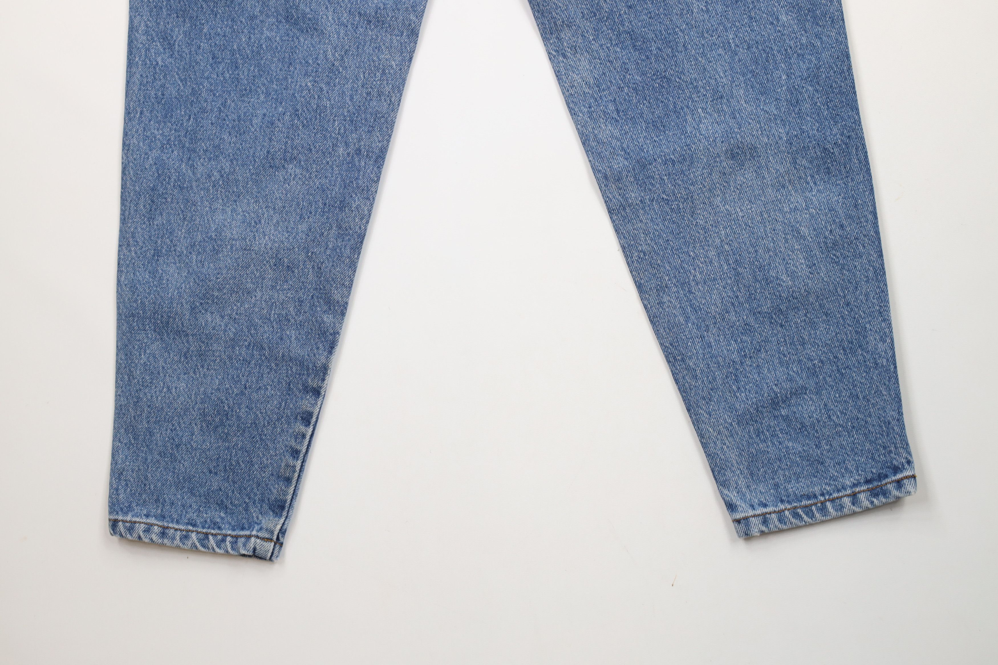 Vintage Vintage 90s Streetwear Tapered Leg Denim Jeans Blue Cotton Size 27" / US 4 / IT 40 - 15 Thumbnail