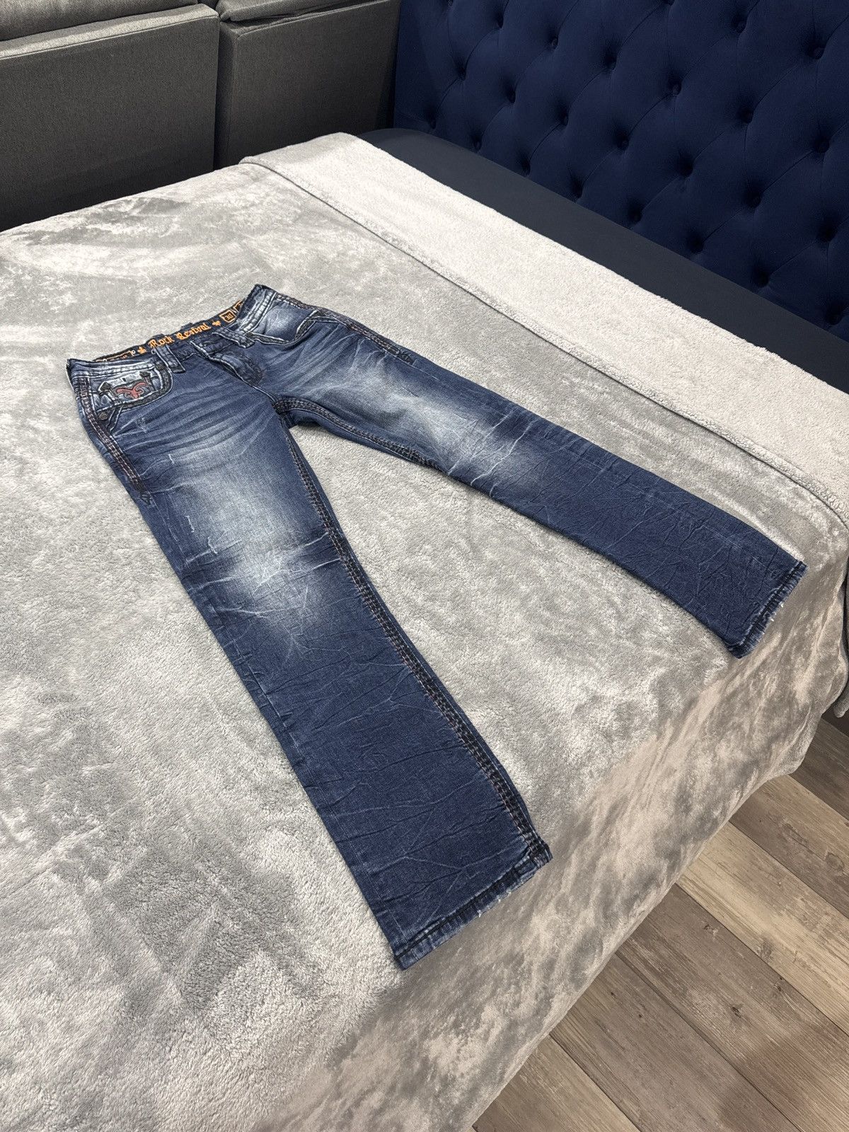 Rock Revival 30/32 Rock revival jeans. rare snakeskin red Size US 30 / EU 46 - 2 Thumbnail