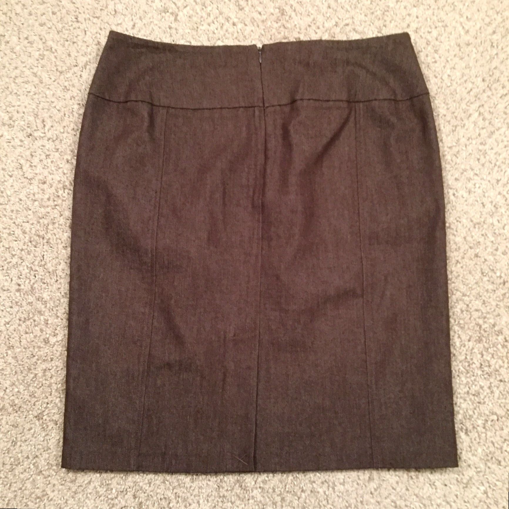 Vintage Nycc Skirt Women Knee Length Brown Cotton Blend Slit Pencil Size 8 Regular Unlined Vintage No Size 30" / US 8 / IT 44 - 6 Thumbnail
