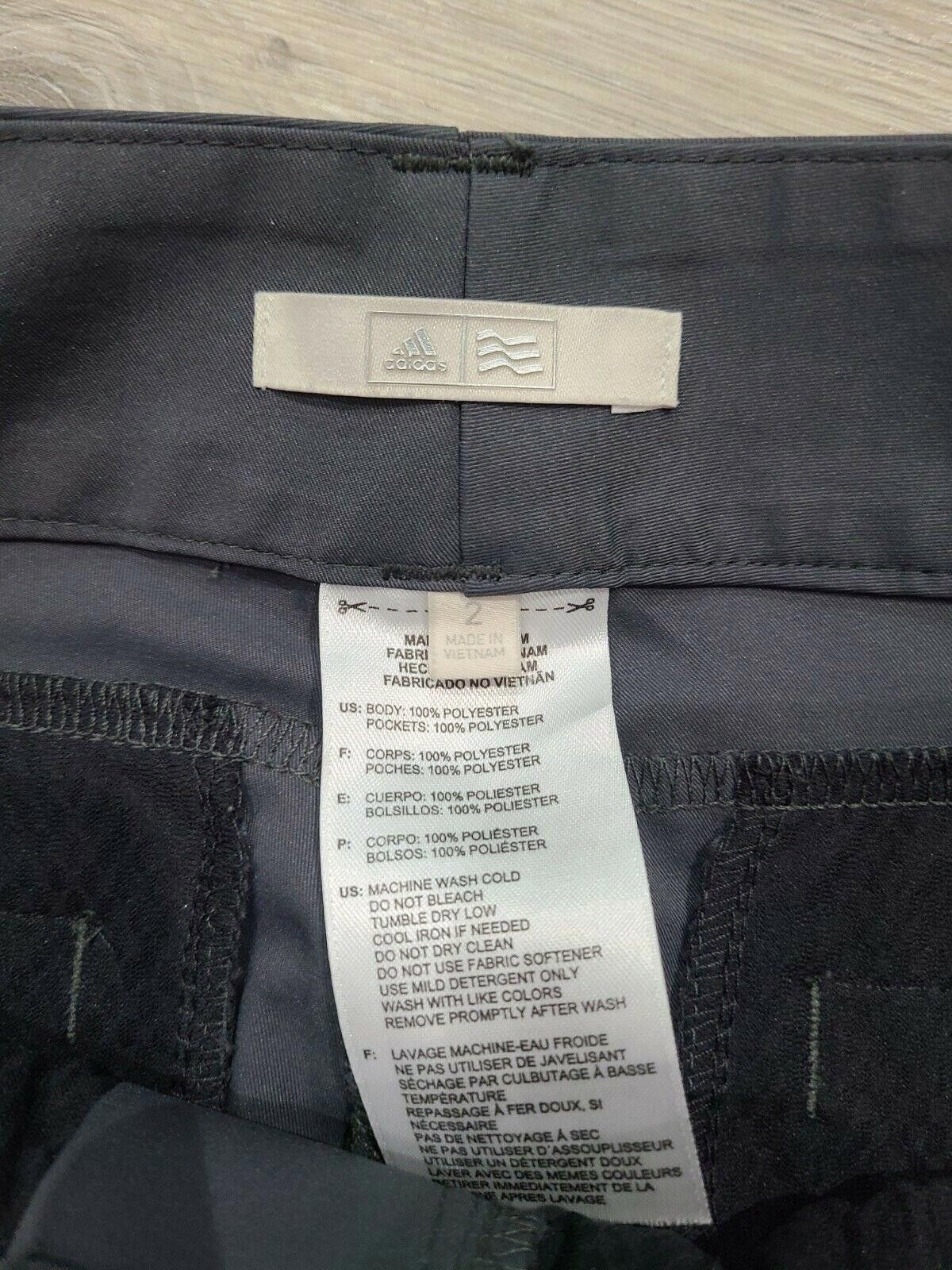 Adidas Adidas Capris Womens Size 2 Two Button Closure gray flat Size 26" / US 2 / IT 38 - 3 Thumbnail