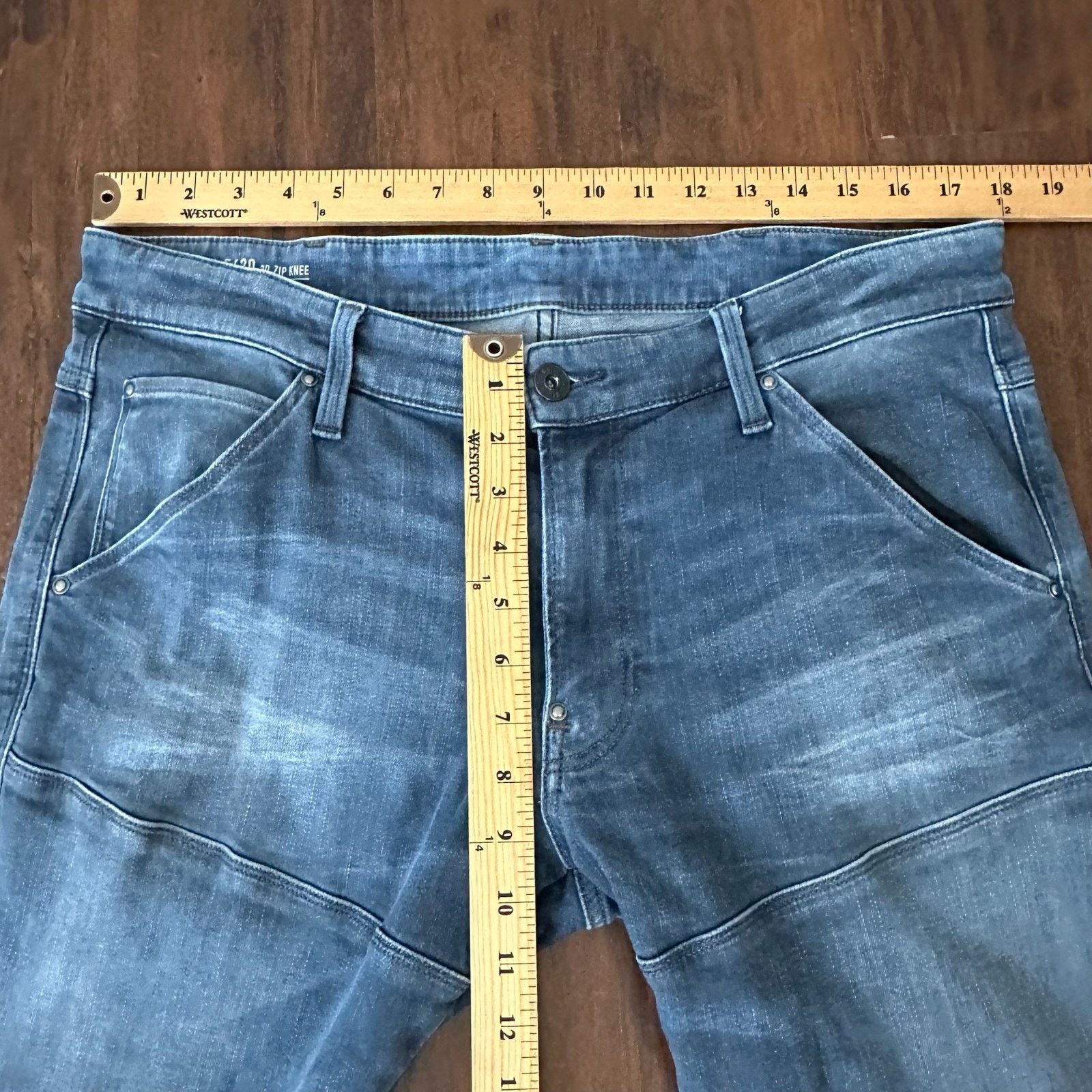 G-Star G-STAR RAW Skinny Jeans 5620 3D Zip Knee Moto Biker Grunge Size US 36 / EU 52 - 14 Thumbnail