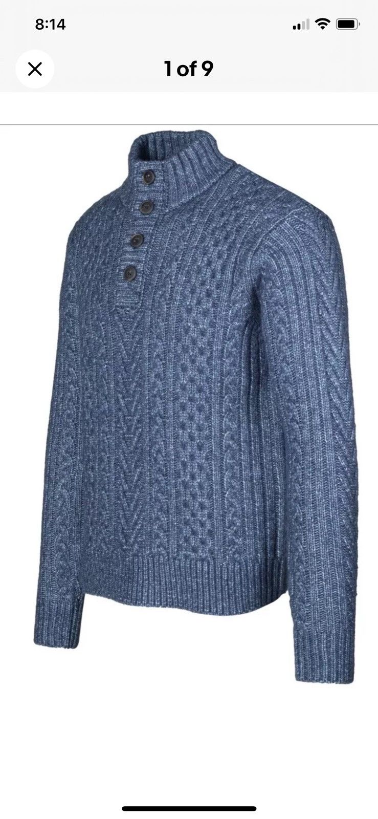 Triple Blend Henley Sweater
